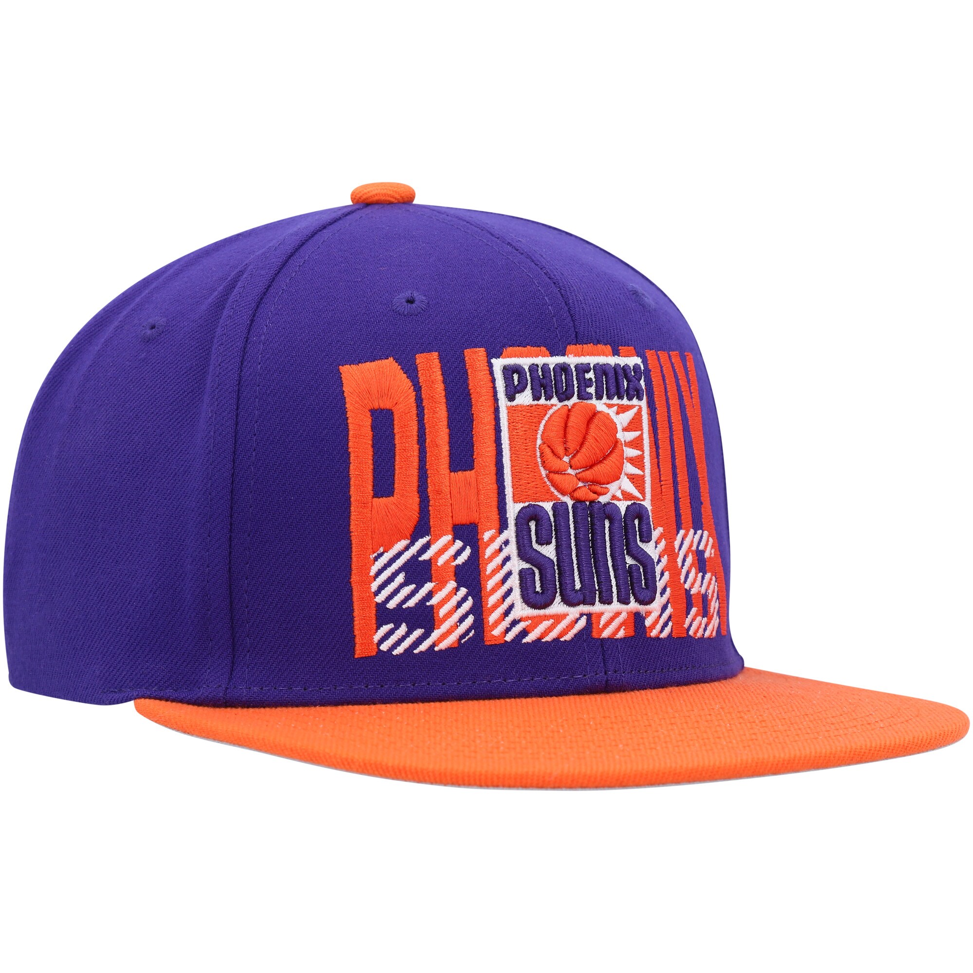 Phoenix Suns Mitchell & Ness SOUL Cross Check Snapback - Purple - vstockx