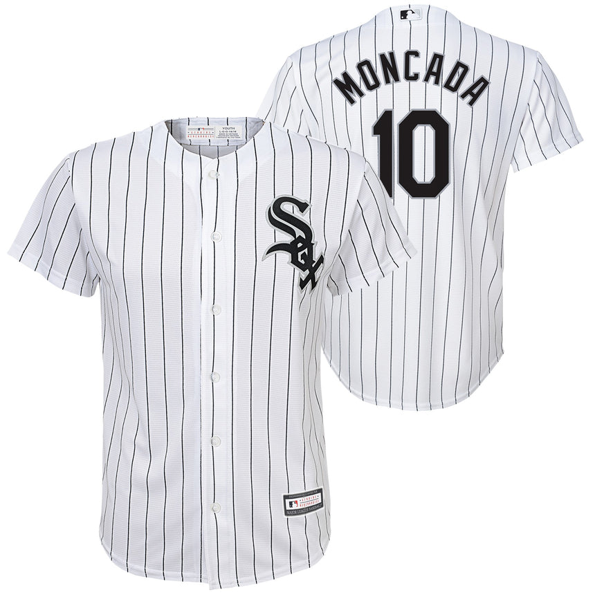 Youth Chicago White Sox Yoan Moncada White Replica Player Jersey - vstockx
