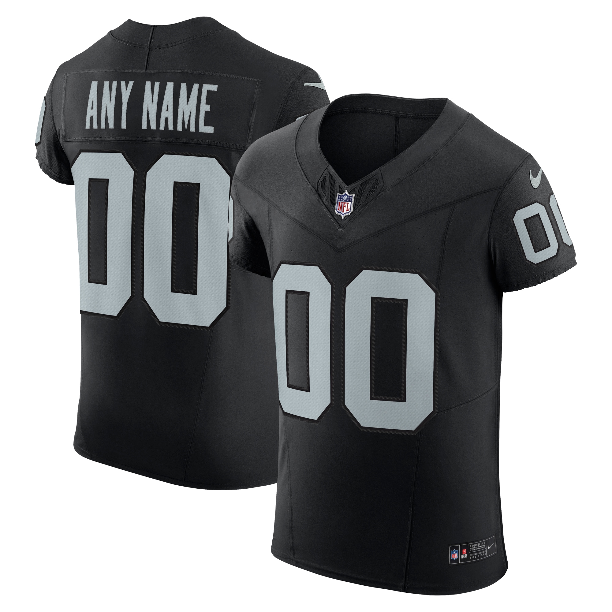 Las Vegas Raiders Nike Vapor F.U.S.E. Elite Custom Jersey - Black - vstockx