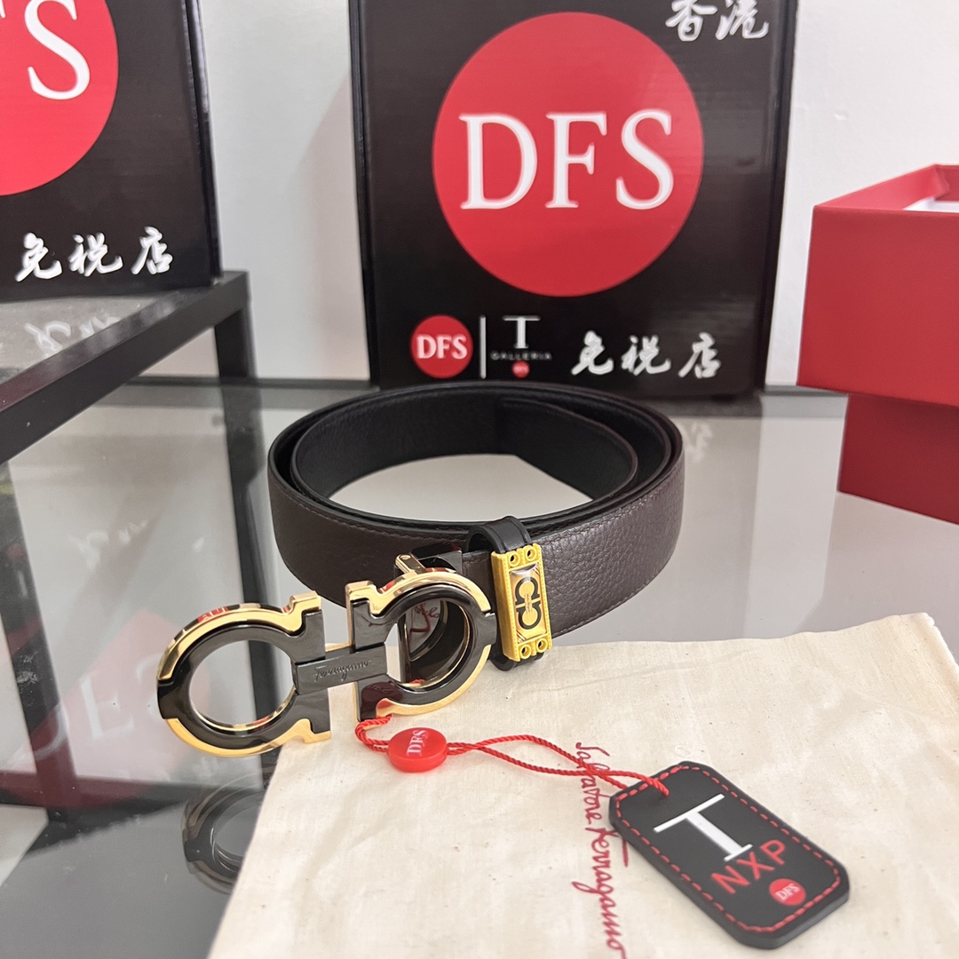 Streetwear Belt Ferragamo 320266 size:3.5cm - vstockx