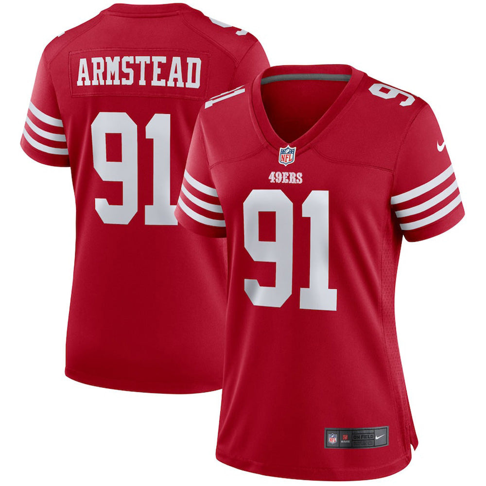 Women's San Francisco 49ers Arik Armstead Game Jersey - Scarlet - vstockx