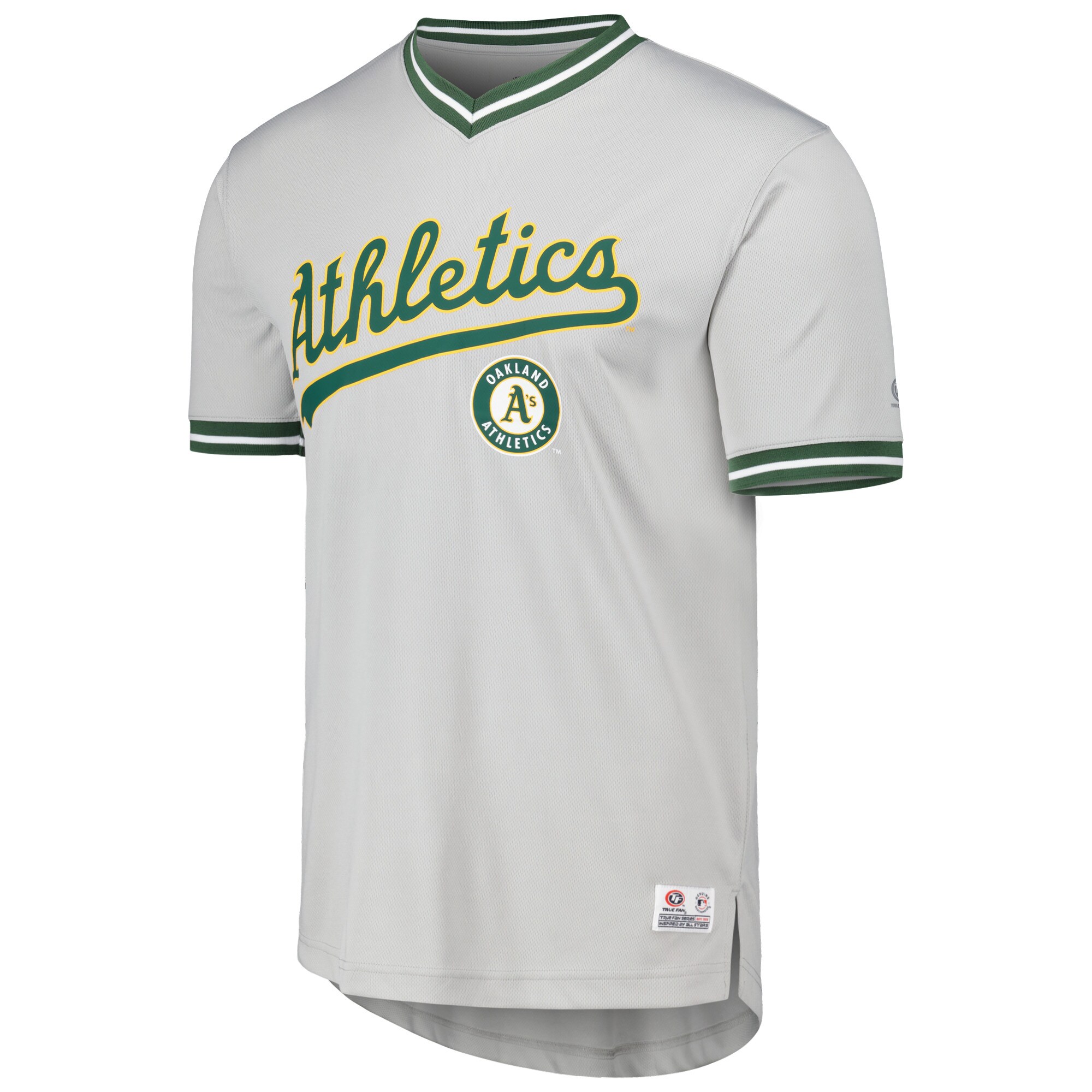 Oakland Athletics V-Neck Jersey - Gray - vstockx