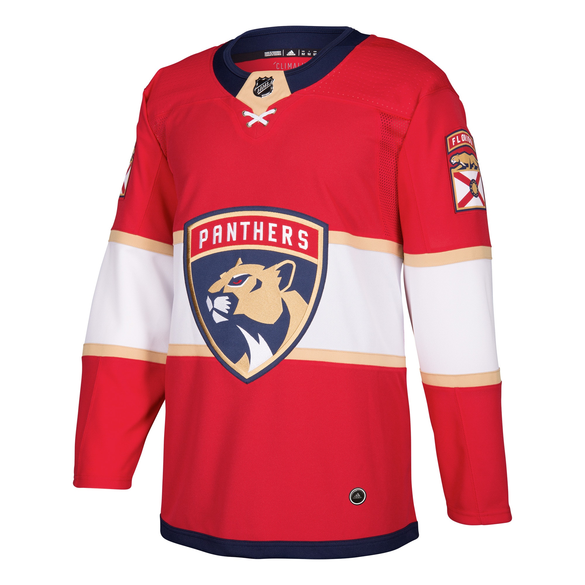 Florida Panthers adidas Home Authentic Blank Jersey - Red - vstockx
