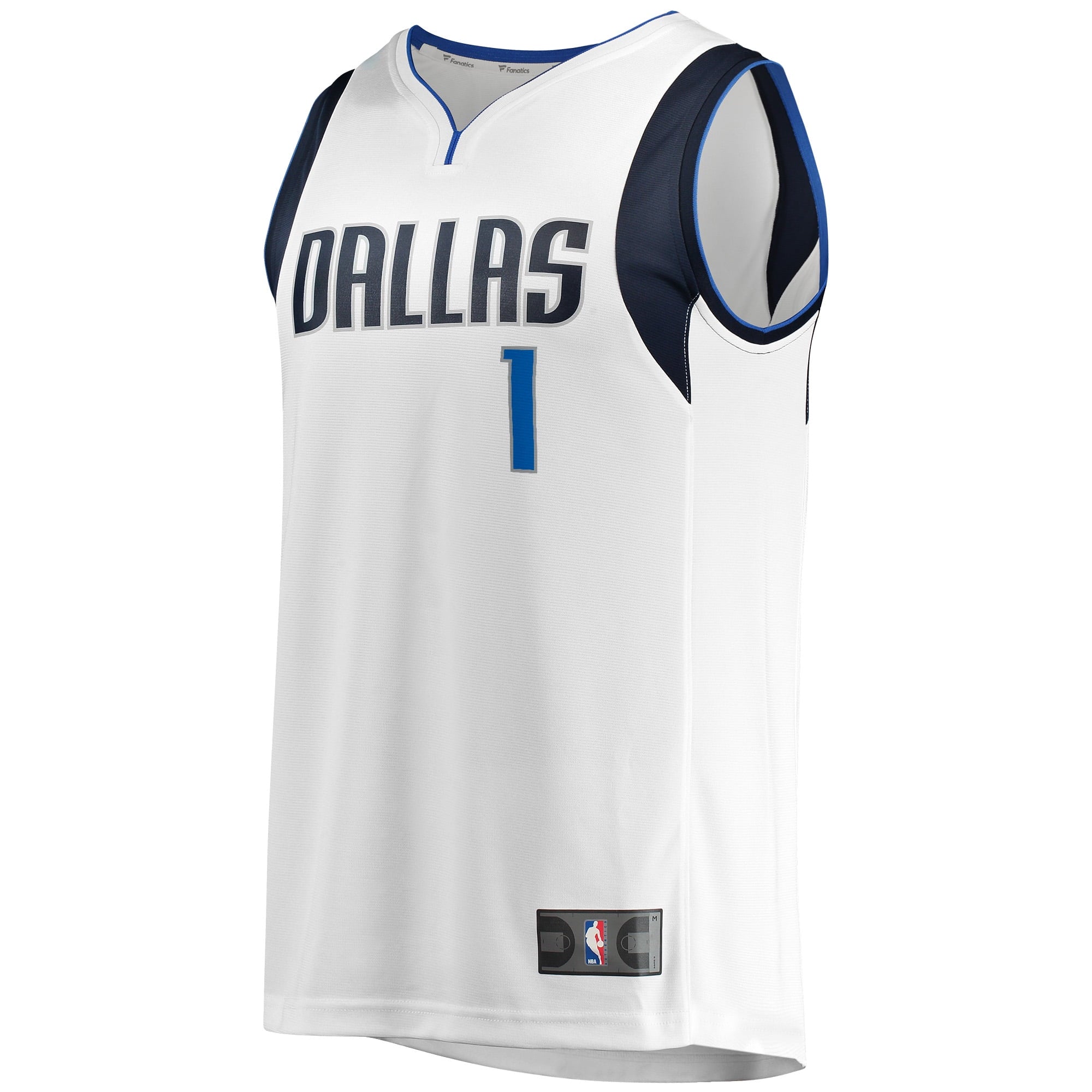 Men's Fanatics Branded Theo Pinson White Dallas Mavericks Fast Break Player Jersey - Association Edition - vstockx