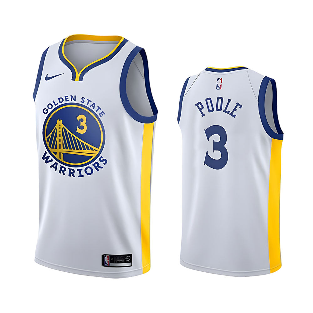 Youth Golden State Warriors Jordan Poole Association Jersey - White - vstockx