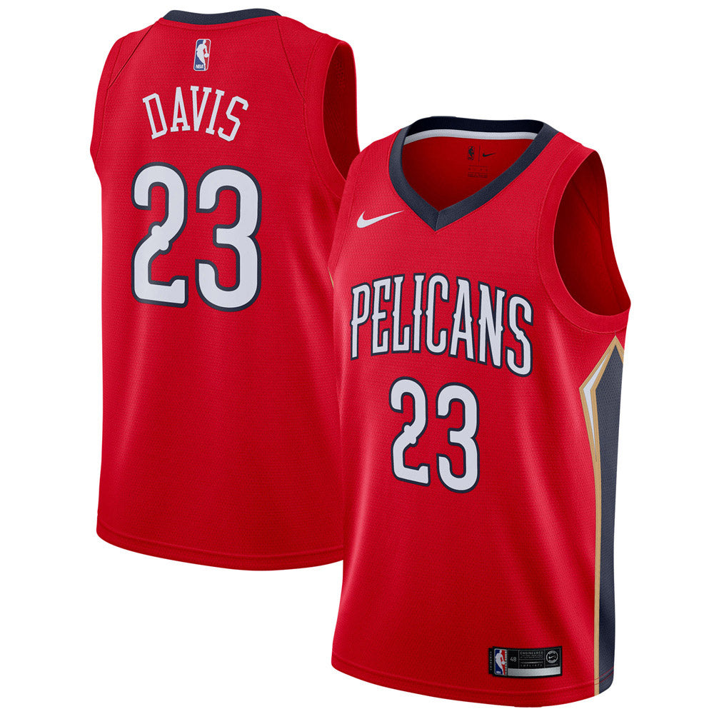 Men's New Orleans Pelicans Anthony Davis Statement Edition Jersey - Red - vstockx