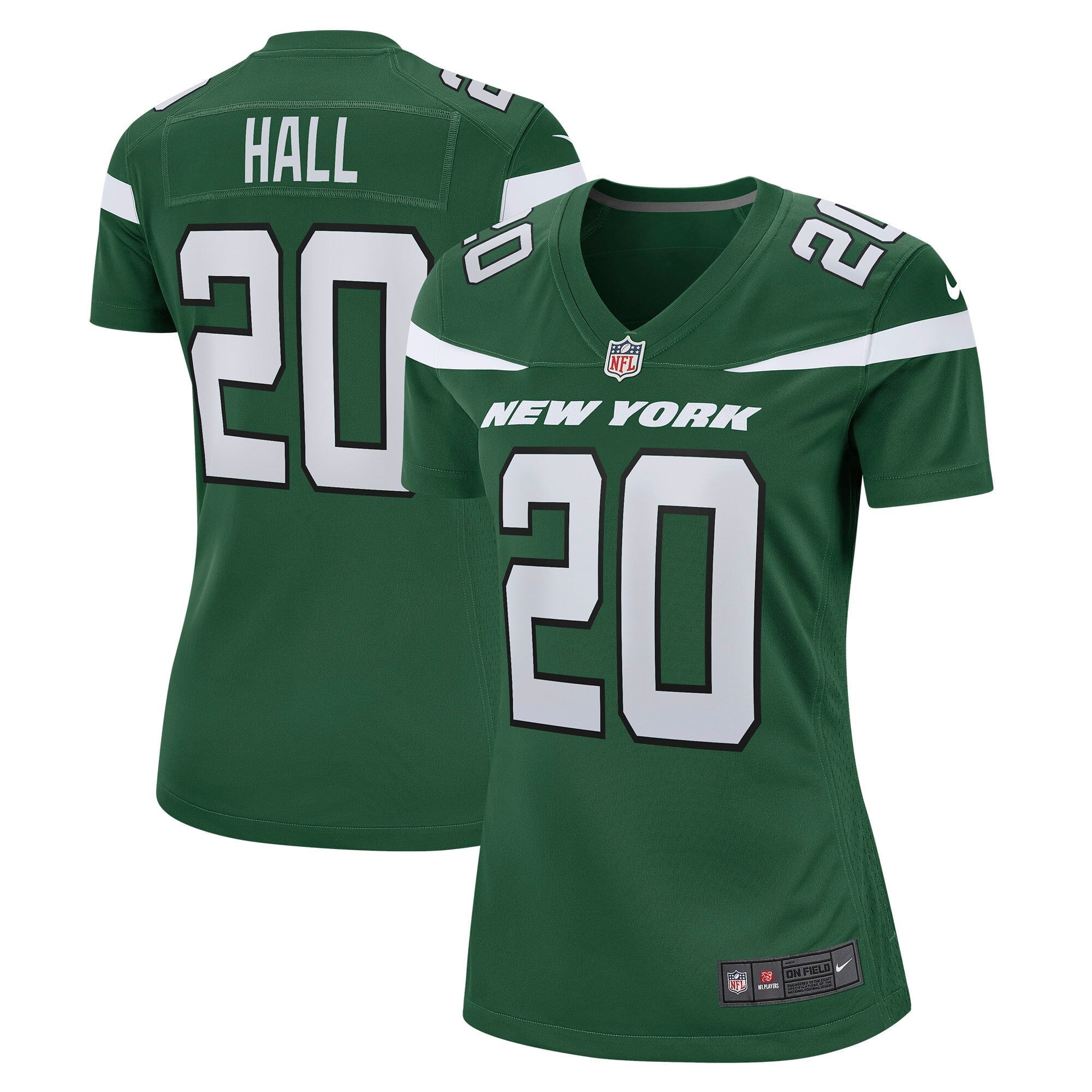 Men's Nike Breece Hall Green New York Jets Player Game Jersey - vstockx