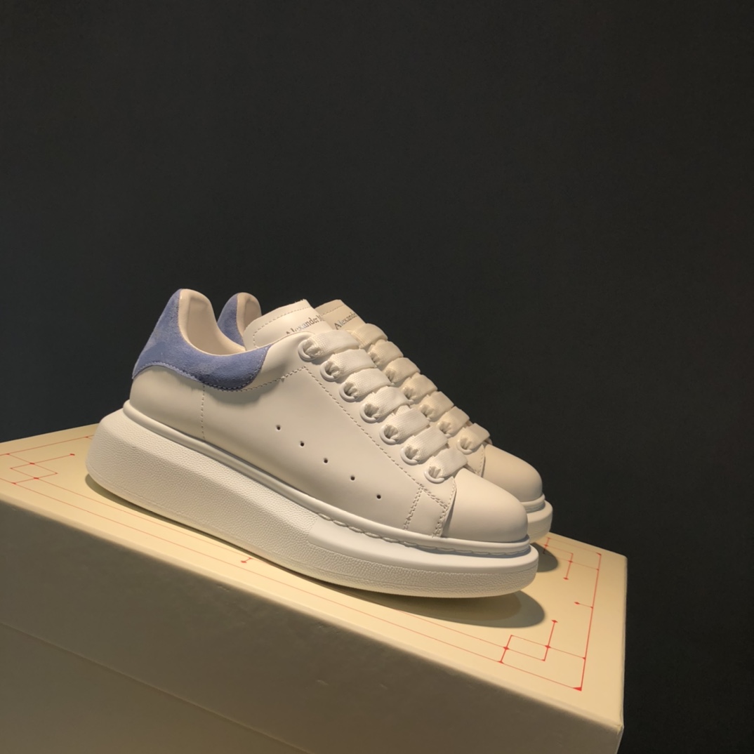 Alexander McQueen Oversized White Electric Blue (W) - vstockx