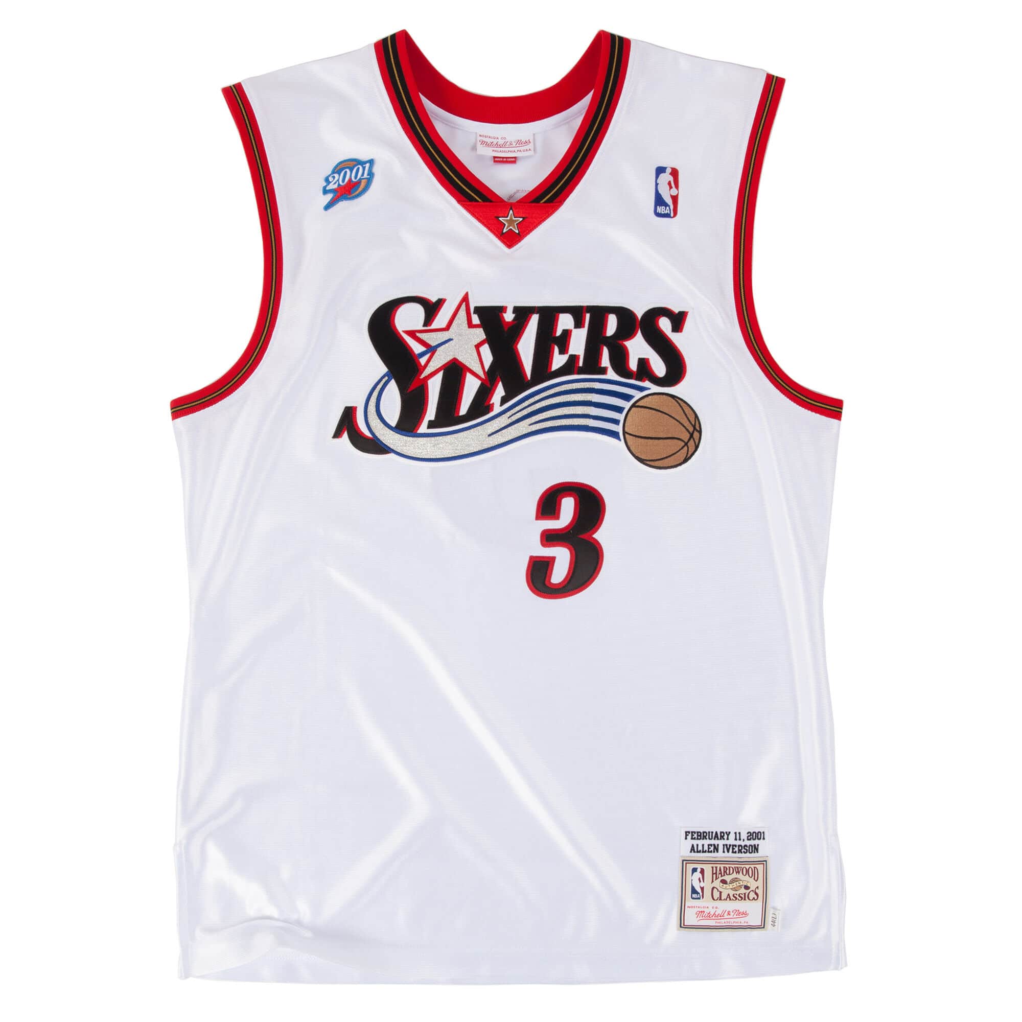 Authentic Jersey Philadelphia 76ers 2001-02 Allen Iverson - vstockx