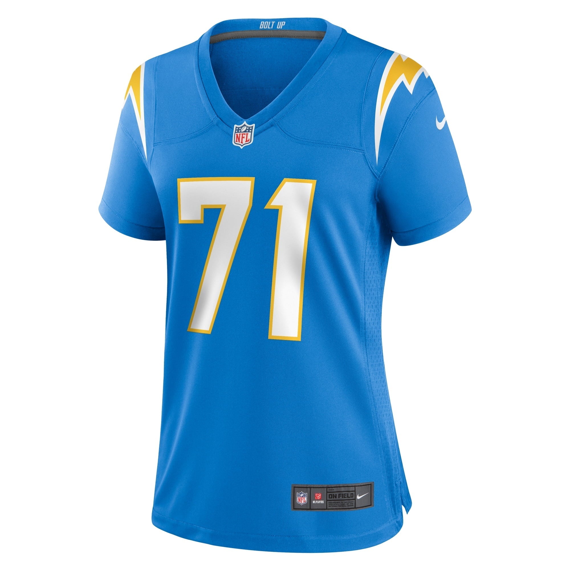 Women's Nike Jordans McFadden Powder Blue Los Angeles Chargers Team Game Jersey - vstockx