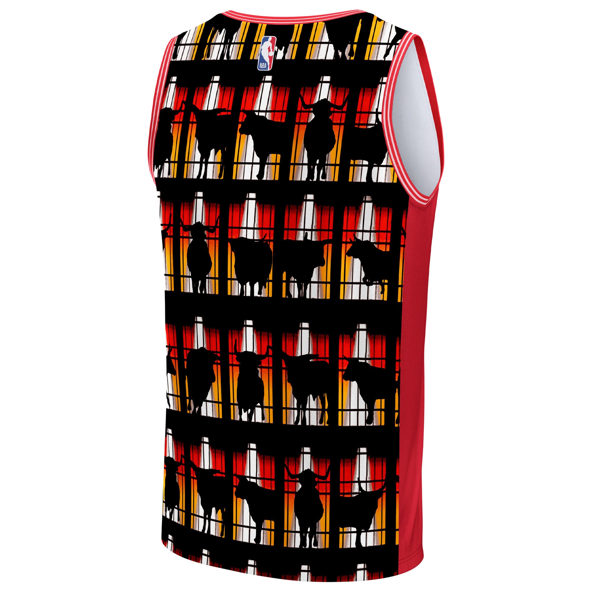 Chicago Bulls NBA & KidSuper Studios by Fanatics Unisex Hometown Jersey - Red - vstockx