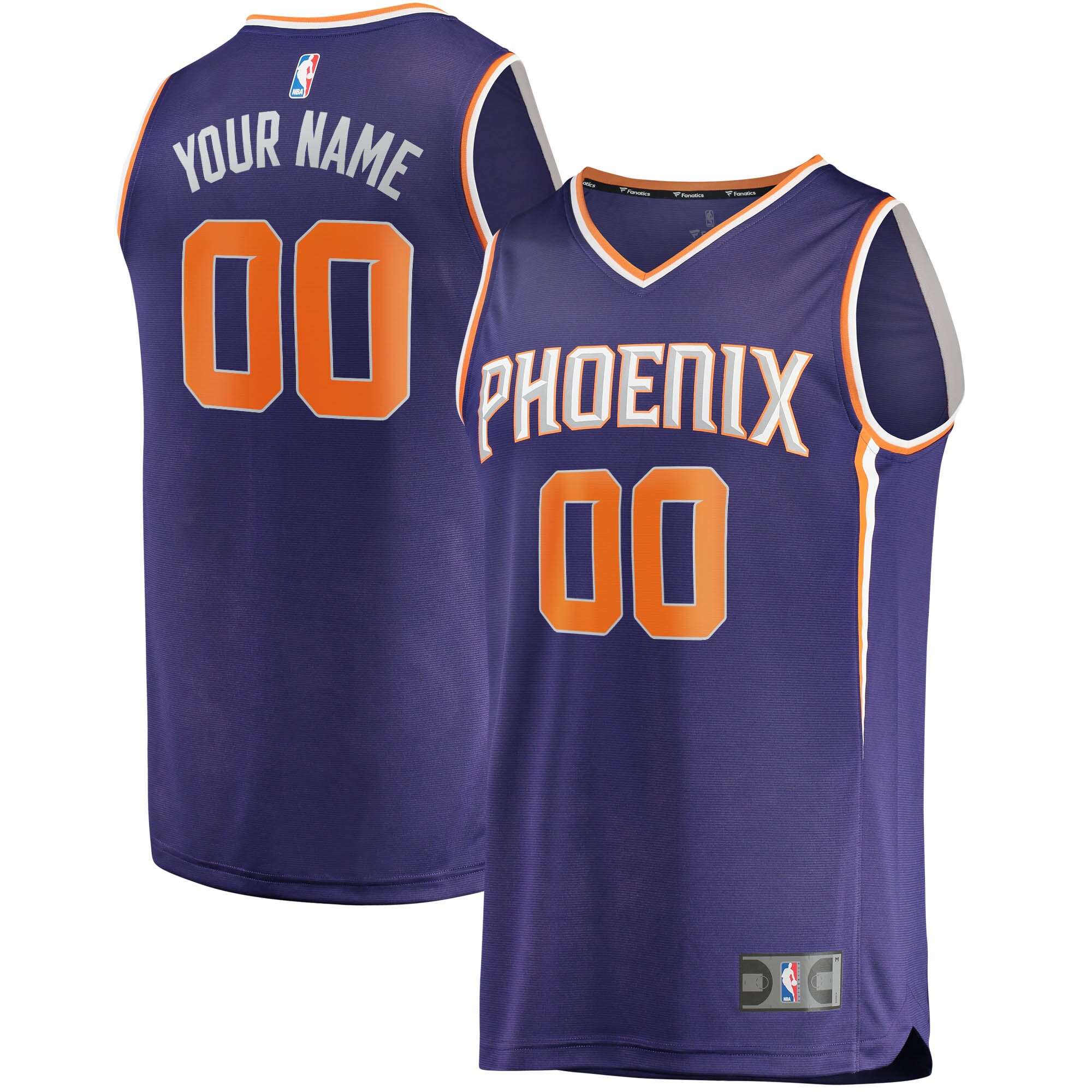 Phoenix Suns Fanatics Branded Youth 2022/23 Fast Break Custom Replica Jersey Purple - Icon Edition - vstockx