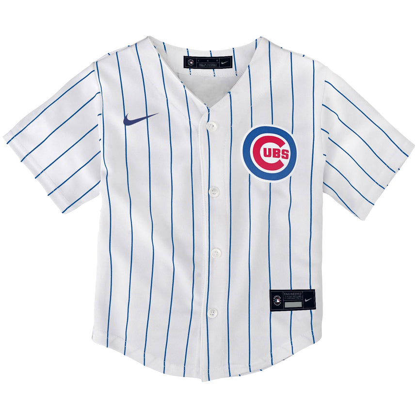 Chicago Cubs Toddler White Home Replica Jersey - vstockx