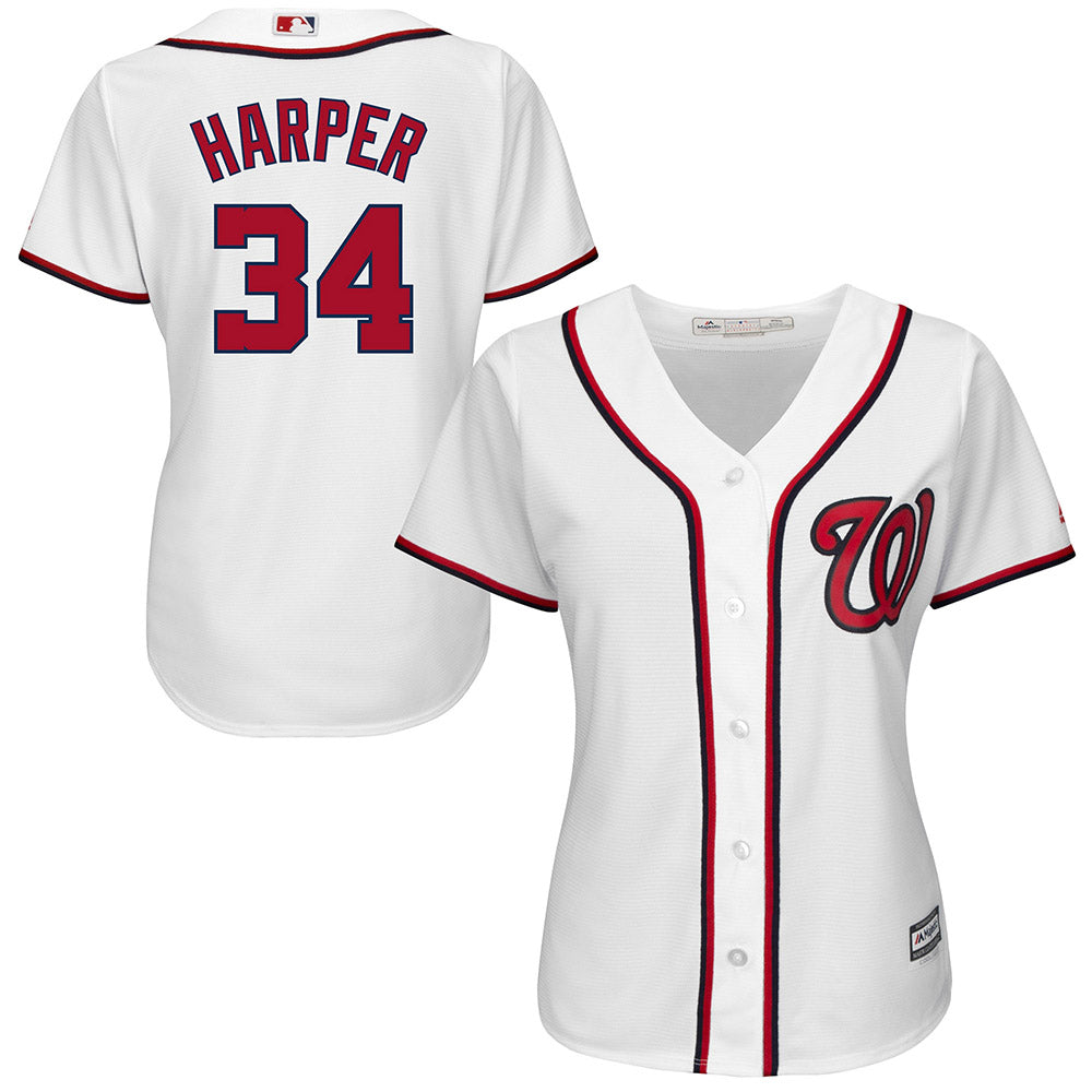 Women's Washington Nationals Bryce Harper Replica Home Jersey - White - vstockx