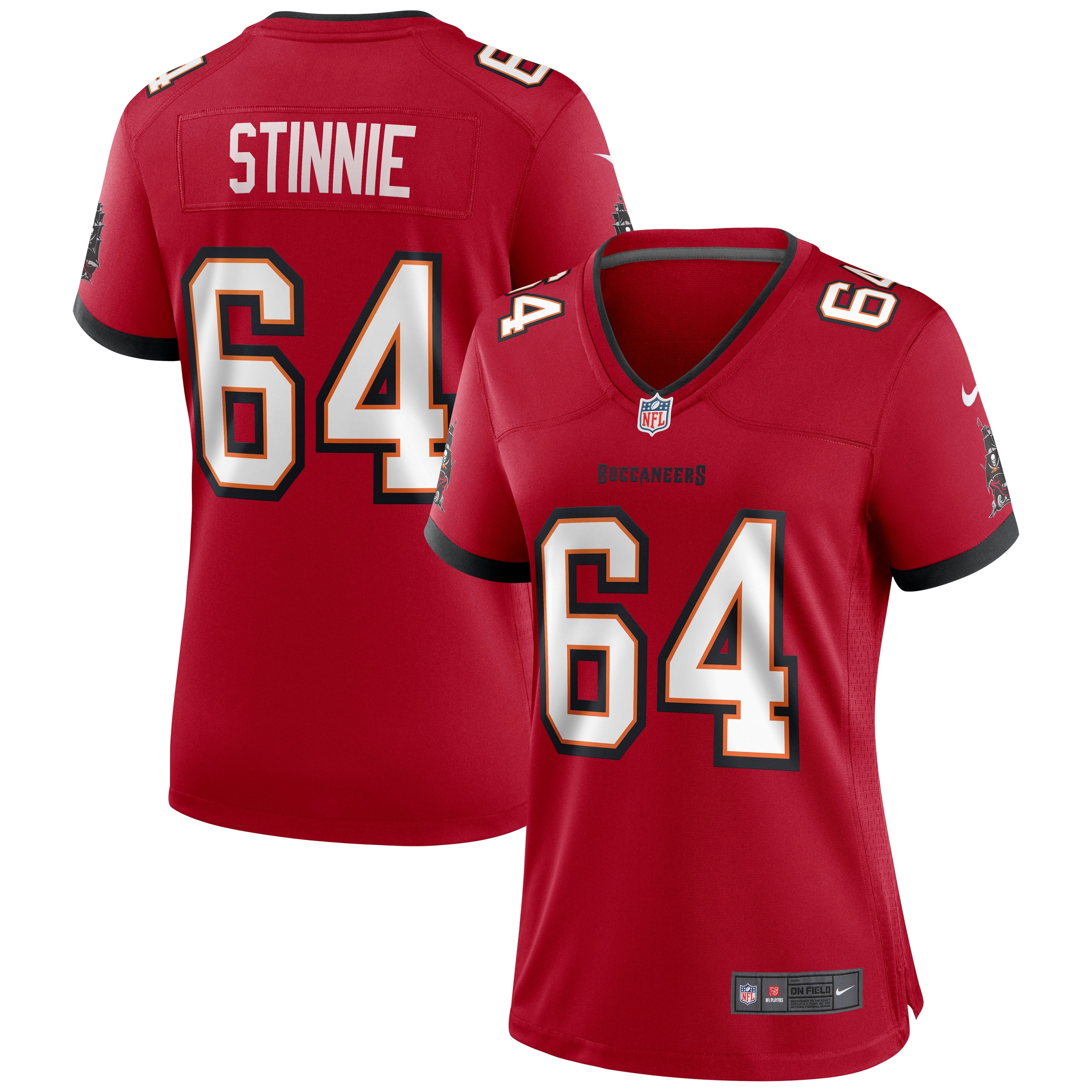 Women's Nike Aaron Stinnie Red Tampa Bay Buccaneers Game Jersey - vstockx