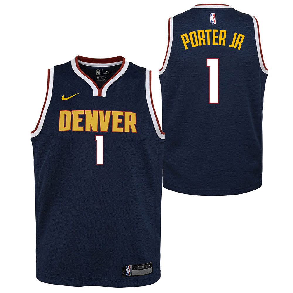 Youth Denver Nuggets Michael Porter Jr. Icon Edition Jersey - Navy - vstockx