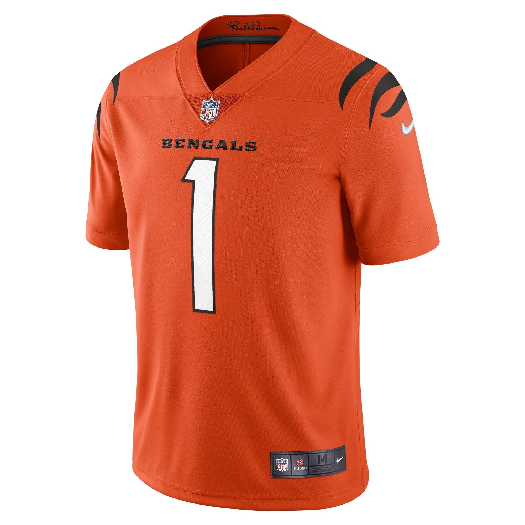 Men's Nike Ja'Marr Chase Orange Cincinnati Bengals Alternate Vapor Limited Jersey - vstockx