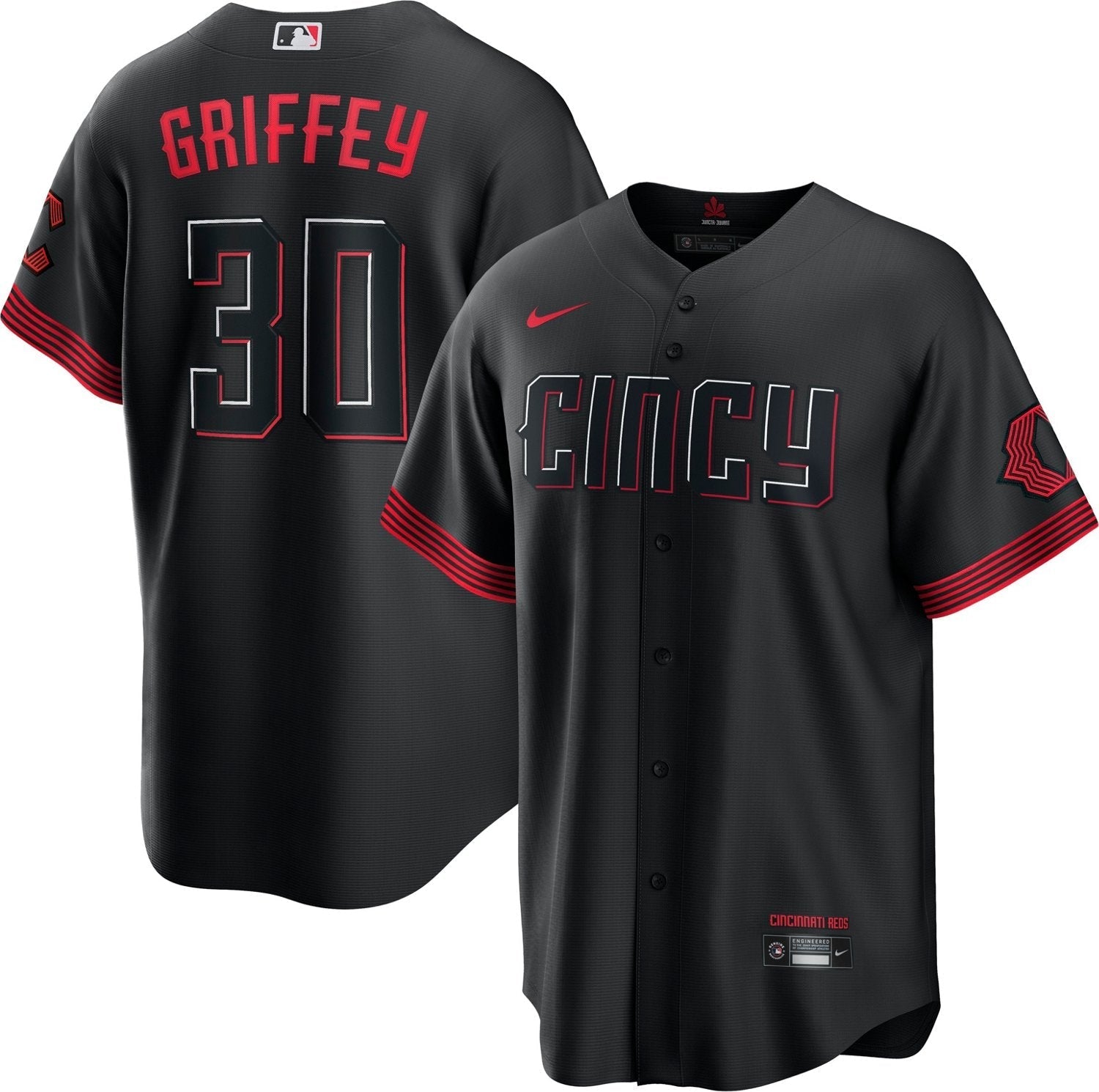 Nike Men's Cincinnati Reds Ken Griffey Jr. #30 City Connect Replica Jersey - vstockx