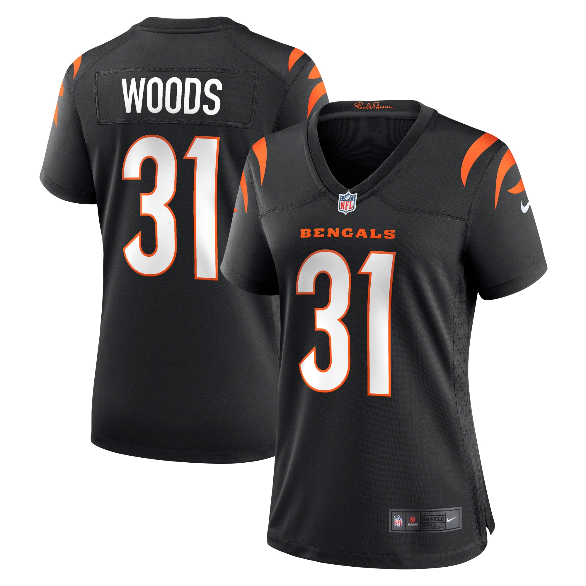 Ickey Woods Cincinnati Bengals Nike Women's Retired Player Game Jersey - Black - vstockx