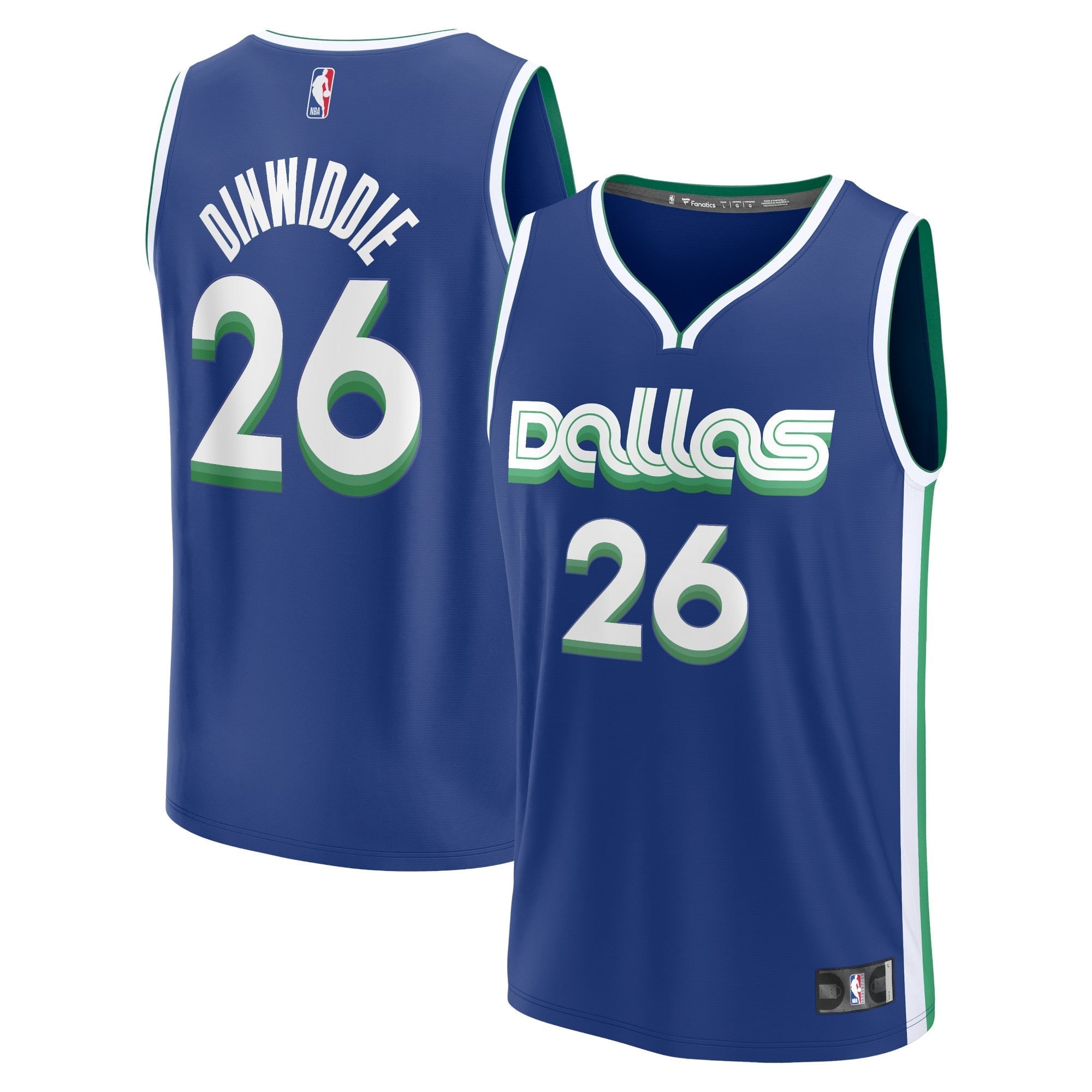 Men's Fanatics Branded Spencer Dinwiddie Blue Dallas Mavericks 2022/23 Fastbreak Jersey - City Edition - vstockx