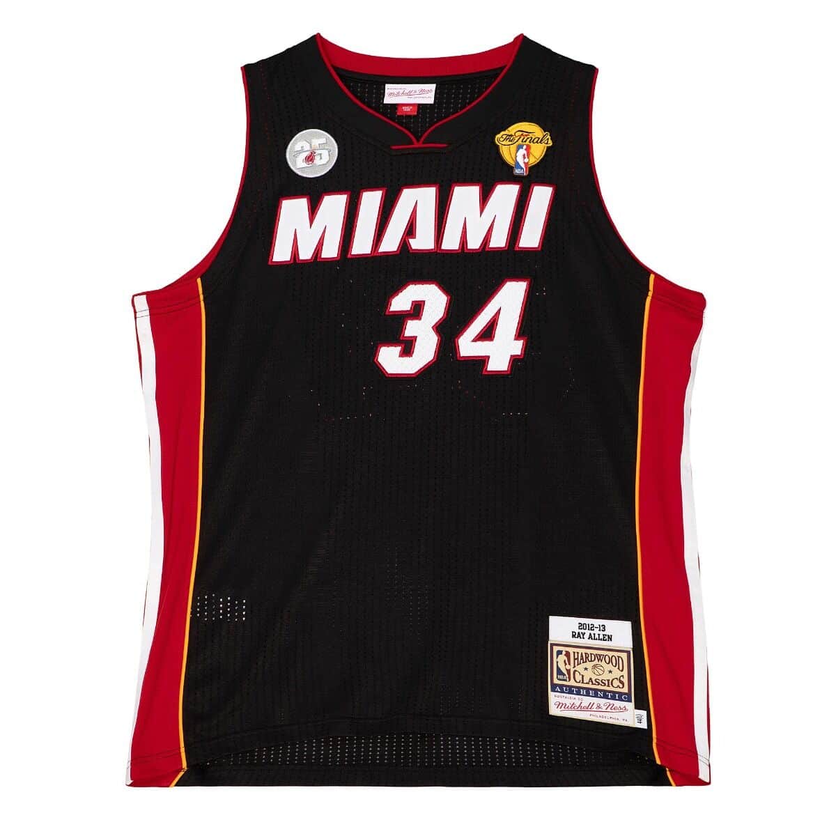Authentic Ray Allen Miami Heat Road Finals 2012-13 Jersey - vstockx