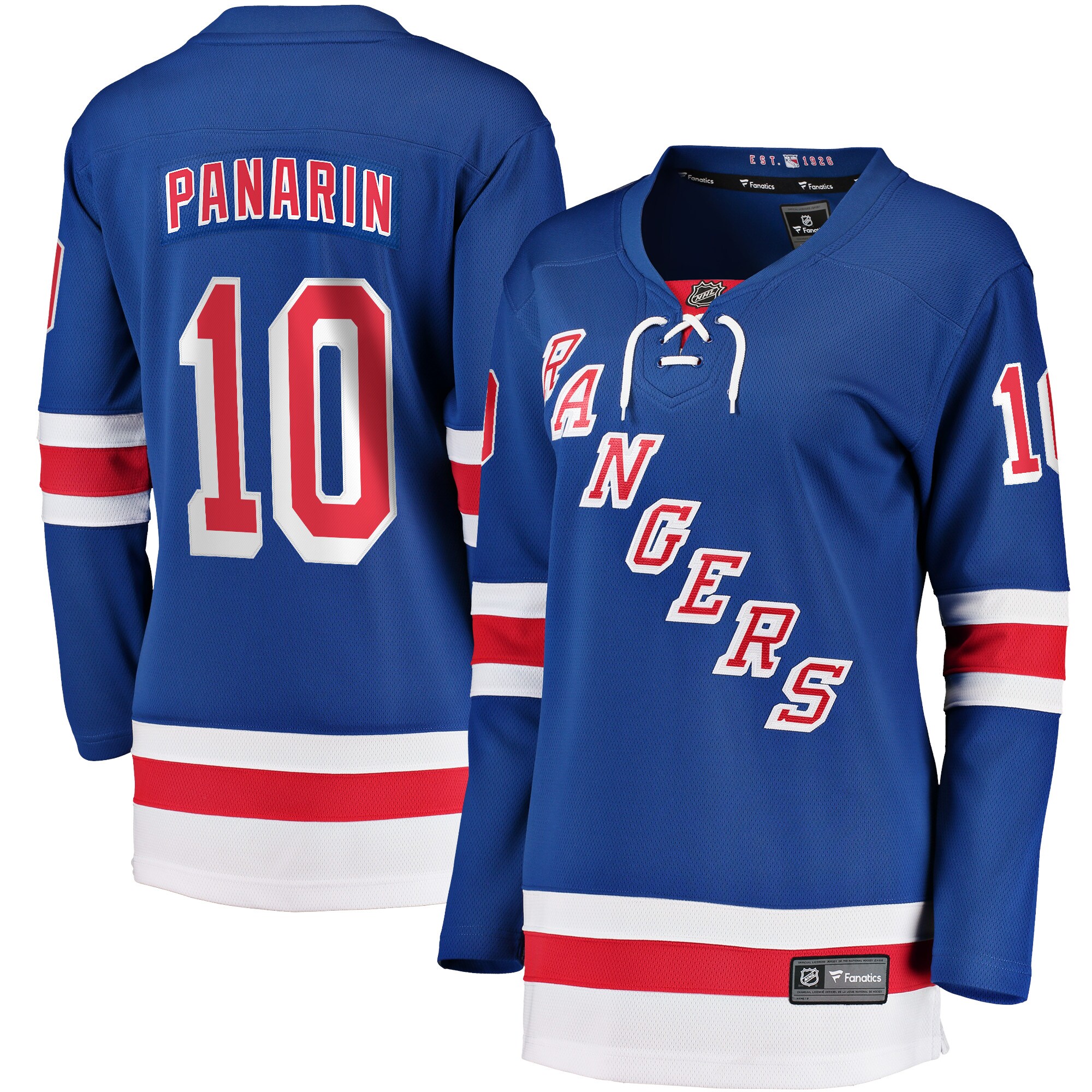 Artemi Panarin New York Rangers Fanatics Branded Women's Home Premier Breakaway Player Jersey - Blue - vstockx