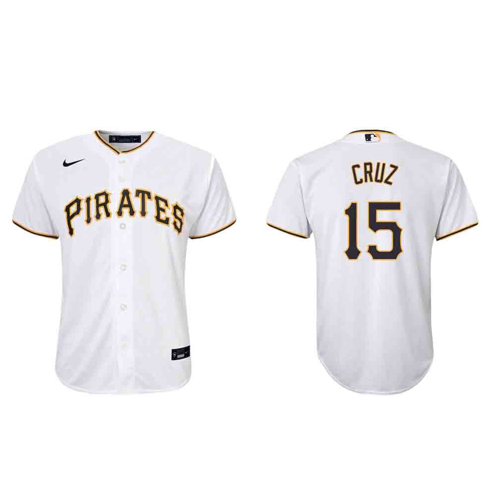 Youth Pittsburgh Pirates Oneil Cruz Cool Base Replica Home Jersey - White - vstockx