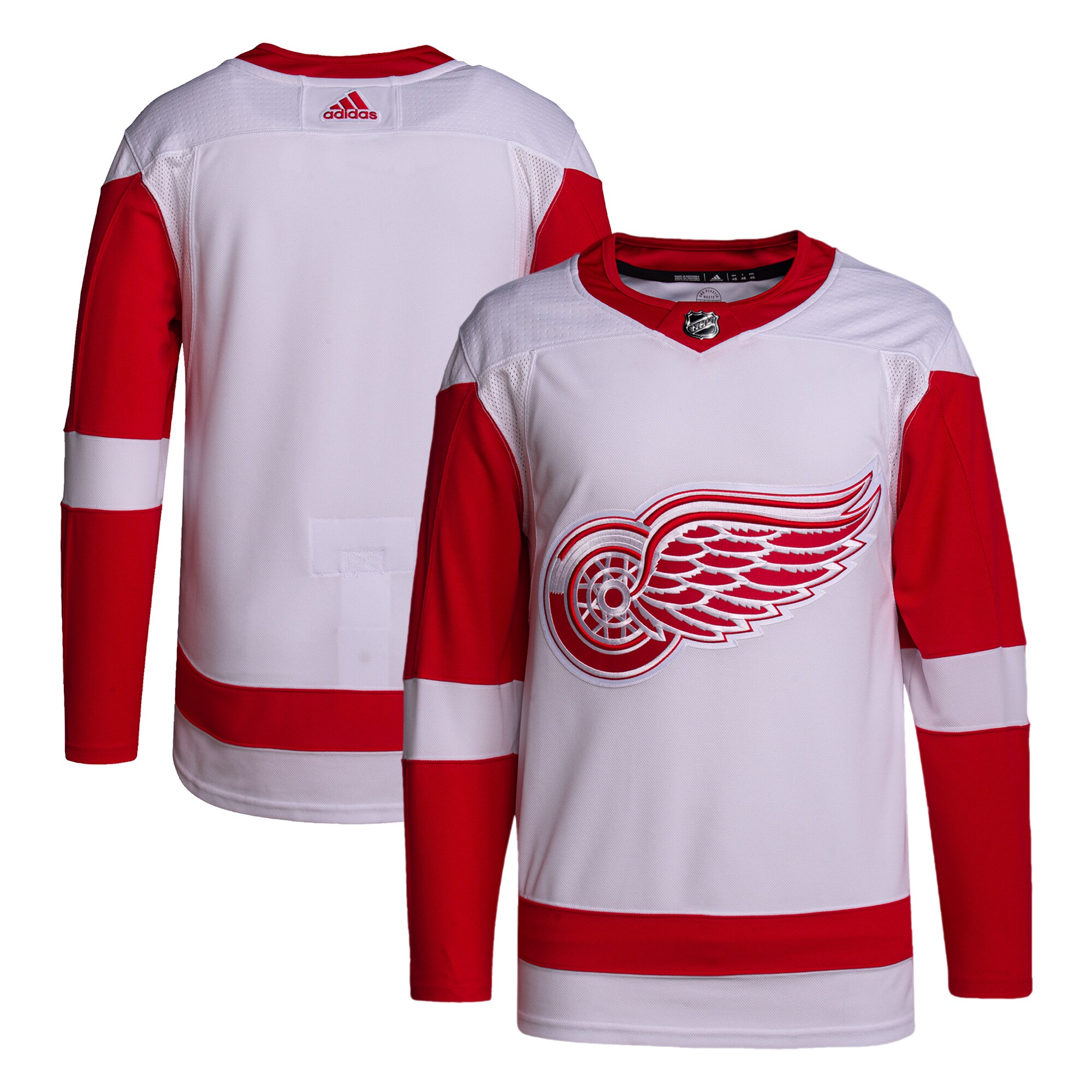 Detroit Red Wings adidas Away Primegreen Authentic Pro Jersey - White - vstockx