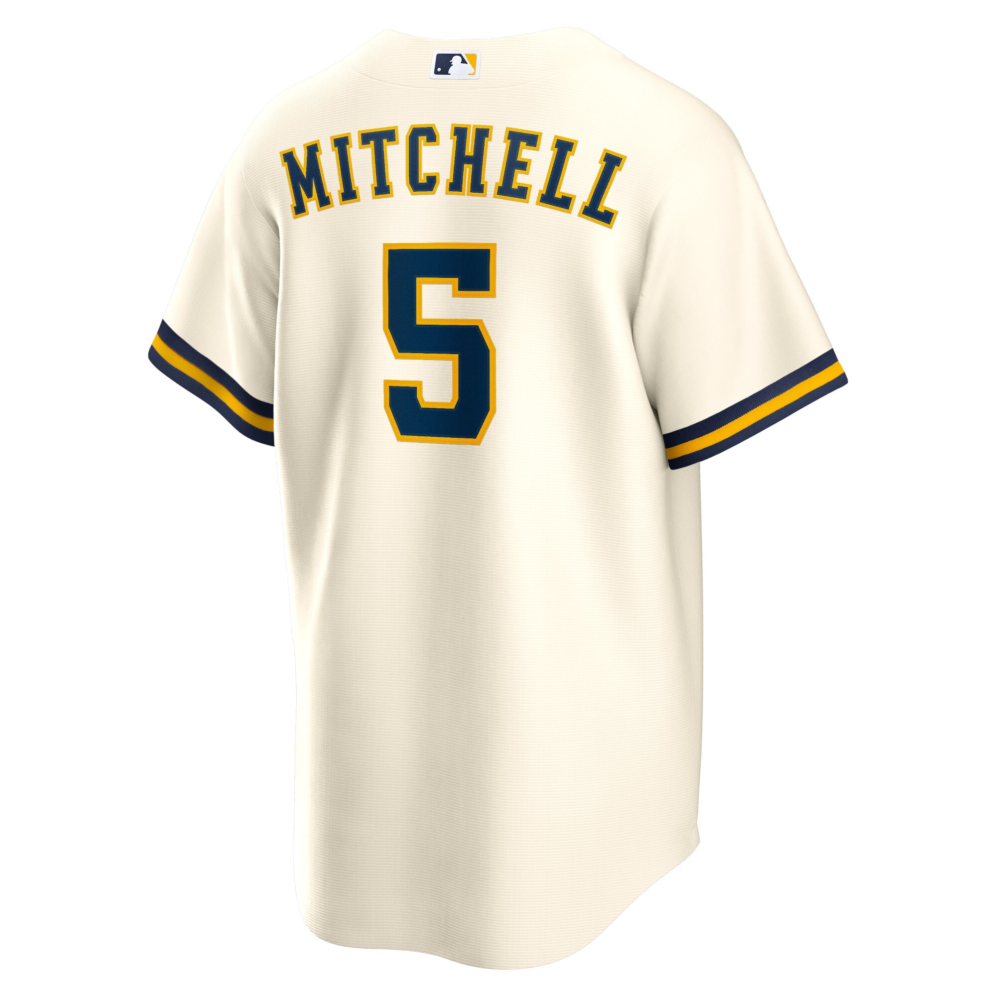 Garrett Mitchell Milwaukee Brewers Nike Replica Player Jersey - Cream - vstockx