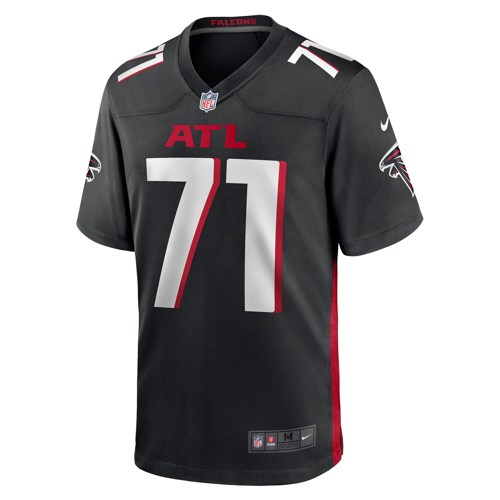 Sam Jones Atlanta Falcons Nike Game Jersey - Black - vstockx
