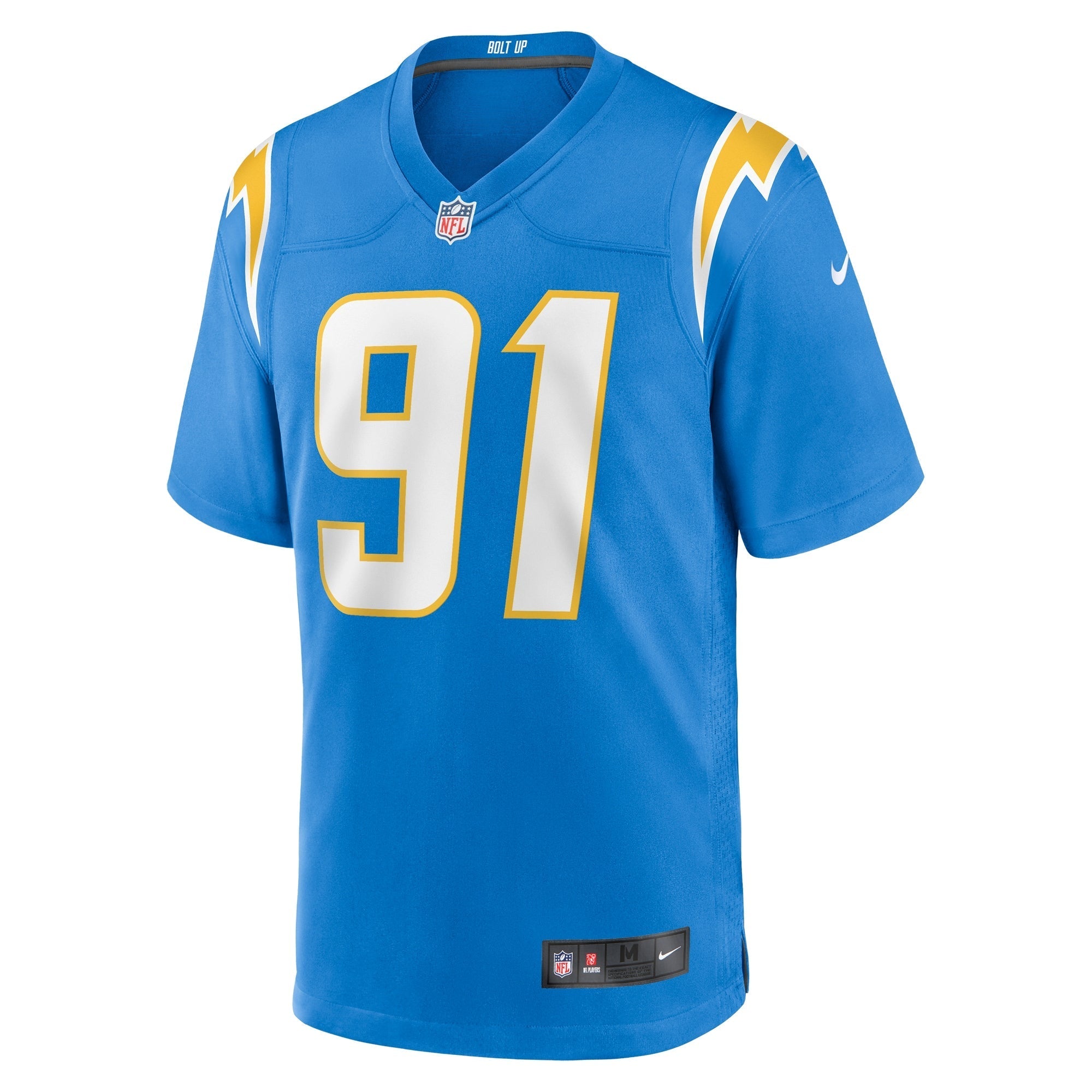 Men's Nike Christopher Hinton Powder Blue Los Angeles Chargers Home Game Player Jersey - vstockx