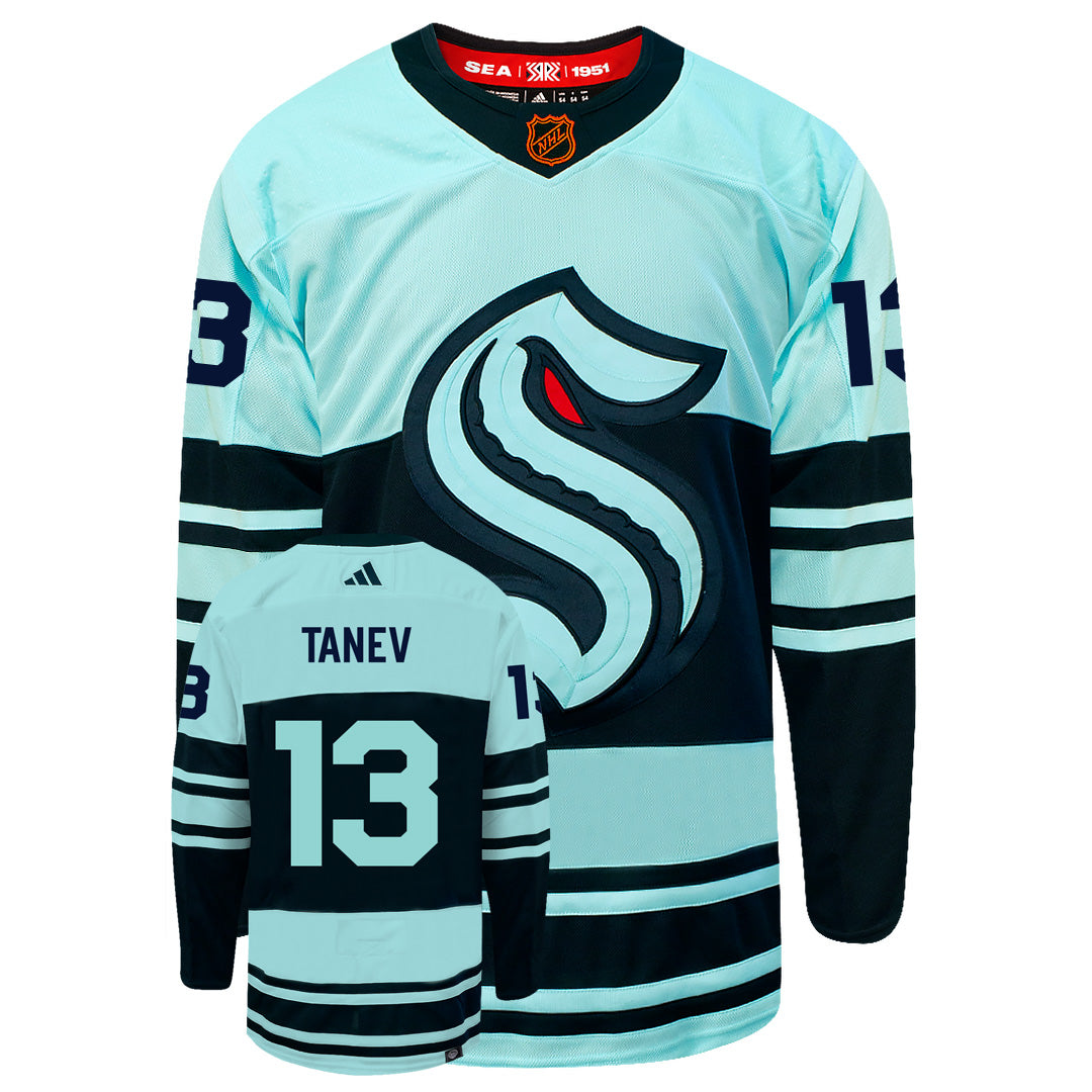 Brandon Tanev Seattle Kraken Adidas 2022 Primegreen Reverse Retro Authentic NHL Hockey Jersey - vstockx