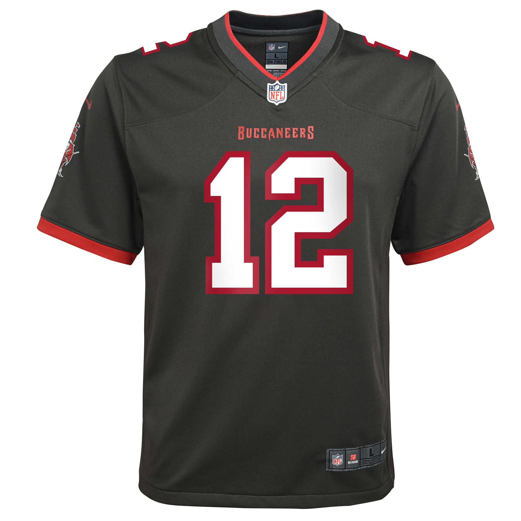 Tom Brady Tampa Bay Buccaneers Nike Youth Alternate Game Jersey - Pewter - vstockx