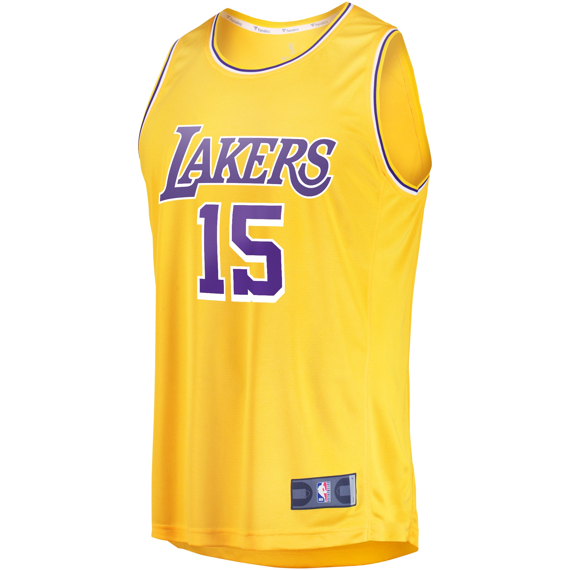 Austin Reaves Los Angeles Lakers Fanatics Branded Youth Fast Break Player Jersey - Icon Edition - Gold - vstockx