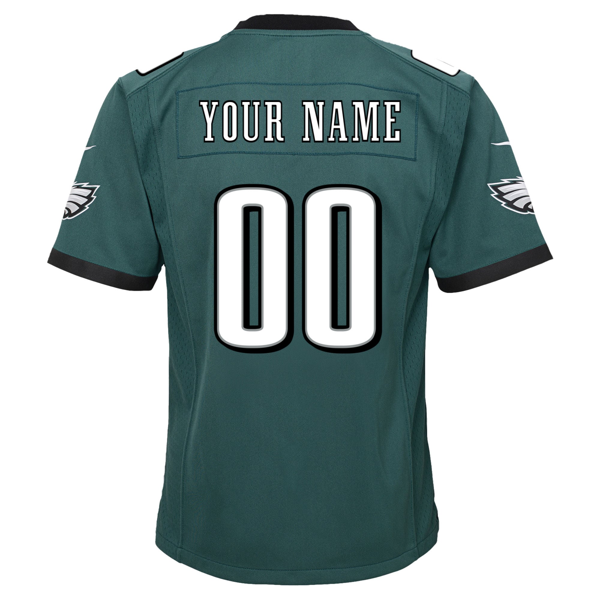 Philadelphia Eagles Nike Youth Team Custom Game Jersey - Midnight Green - vstockx