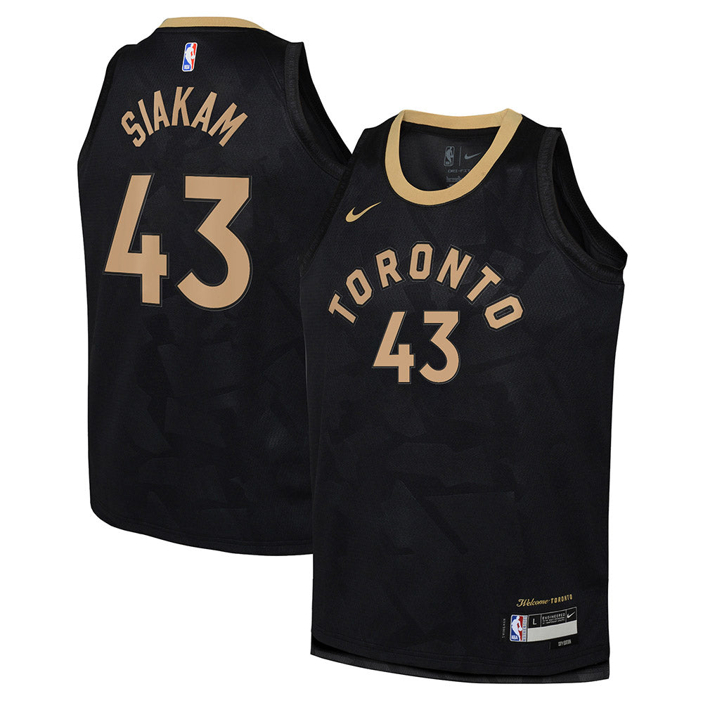 Youth Toronto Raptors Pascal Siakam City Edition Jersey - Black - vstockx