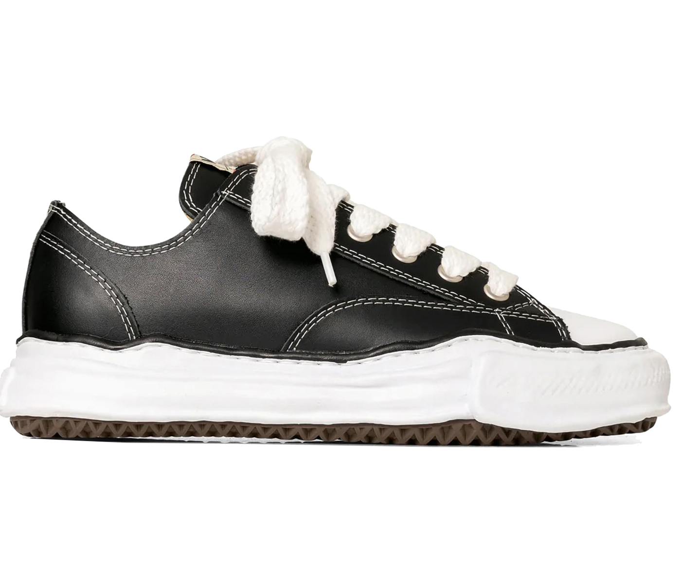 Maison Mihara Yasuhiro Peterson OG Sole Leather Low Black - vstockx