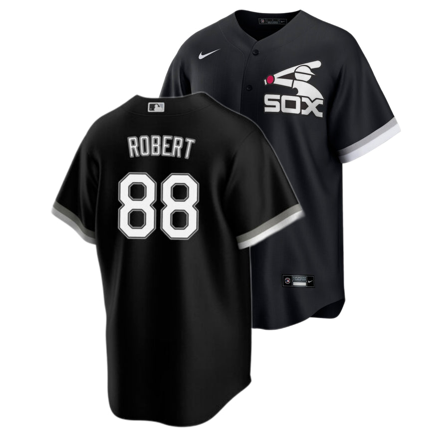 Men's Luis Robert Chicago White Sox Black Alternate Spring Training Premium Replica Jersey - vstockx
