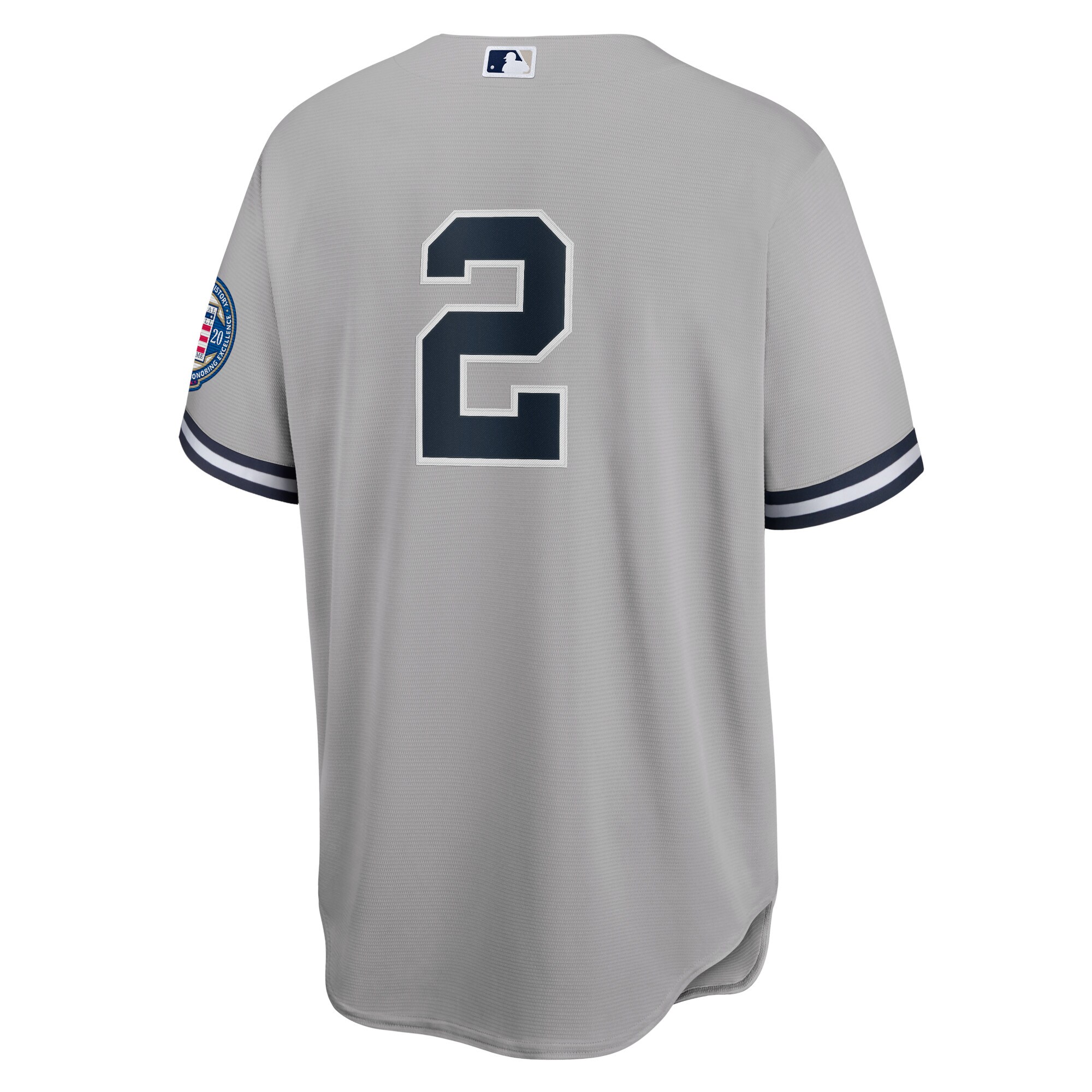 Derek Jeter New York Yankees Nike 2020 Hall of Fame Induction Replica Jersey - Gray - vstockx
