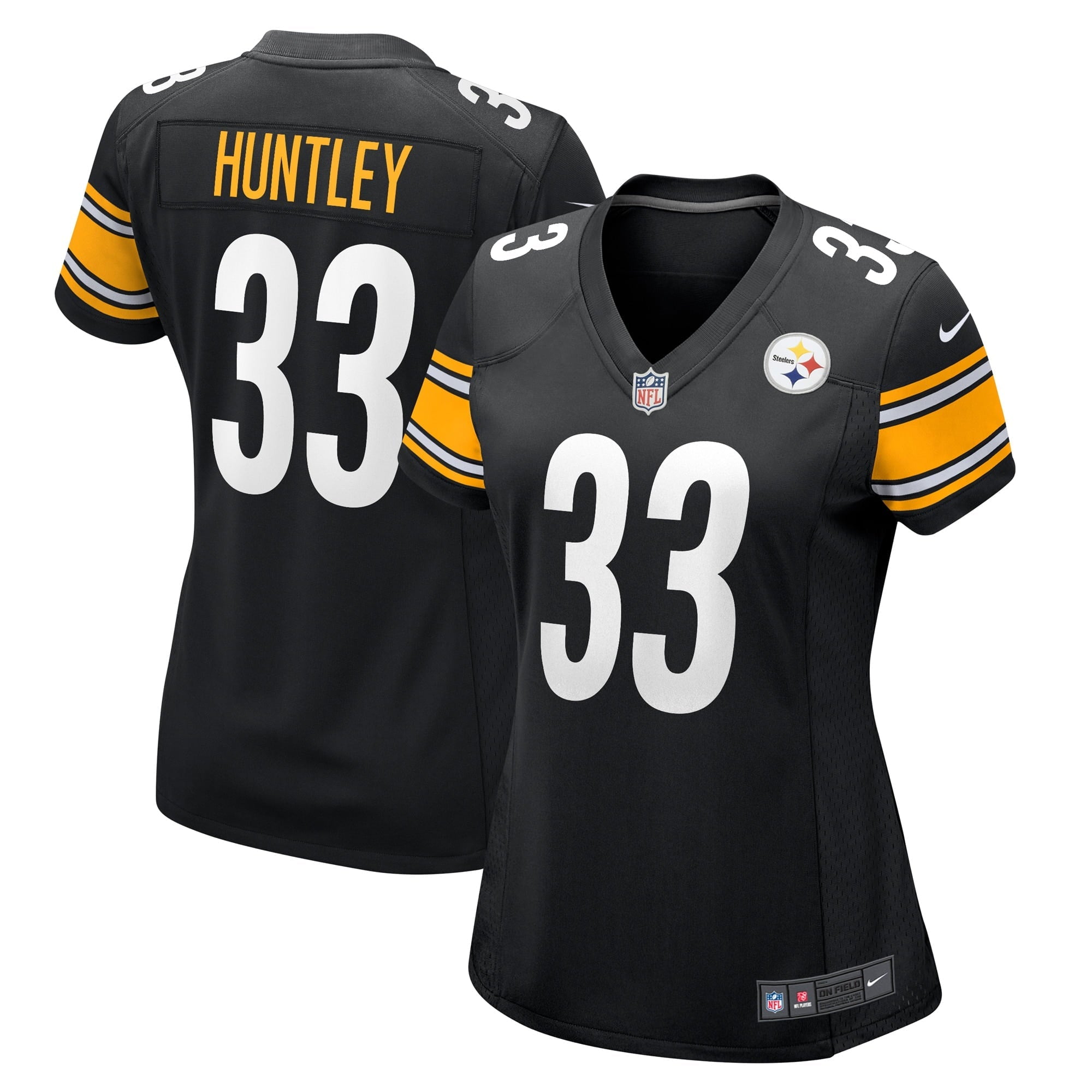 Women's Nike Jason Huntley Black Pittsburgh Steelers Game Player Jersey - vstockx