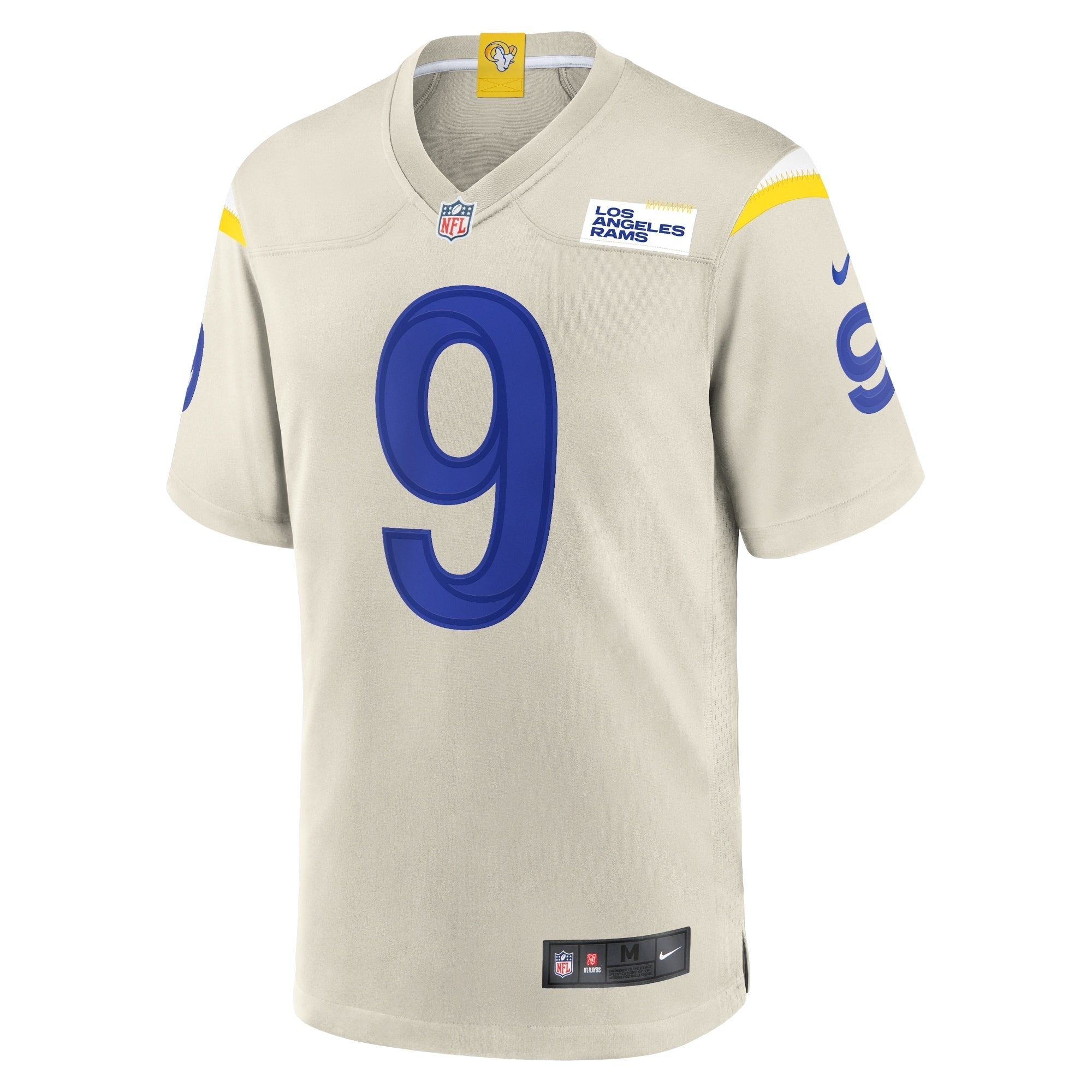 Men's Nike Matthew Stafford Bone Los Angeles Rams Player Game Jersey - vstockx