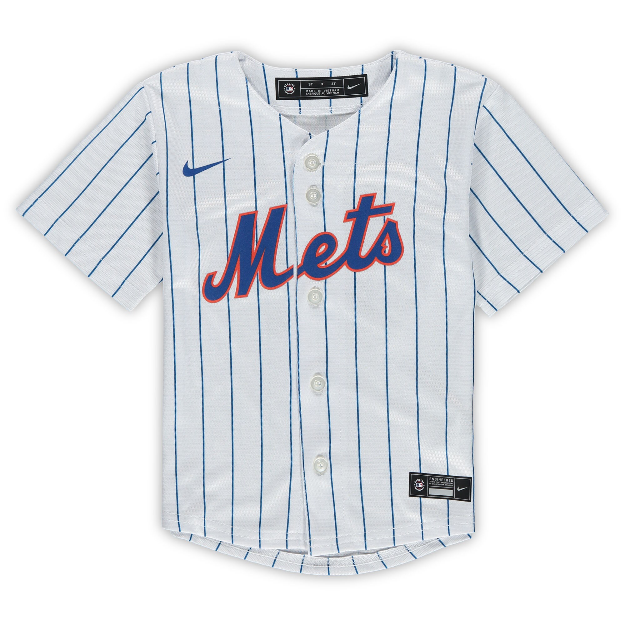 Francisco Lindor New York Mets Nike Toddler Replica Player Jersey - White - vstockx