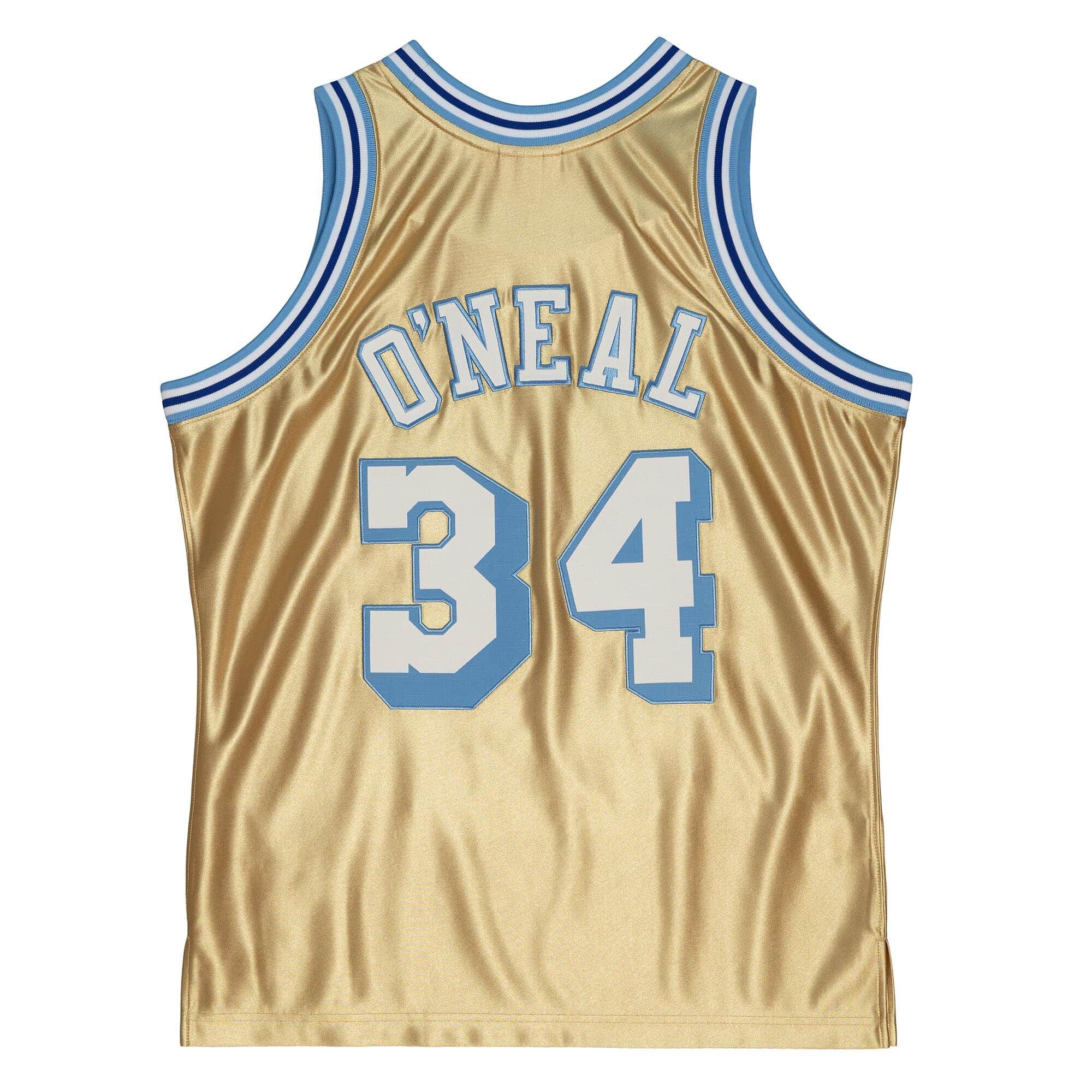 75th Anniversary Gold Swingman Shaquille O'Neal Los Angeles Lakers 1996-97 Jersey - vstockx