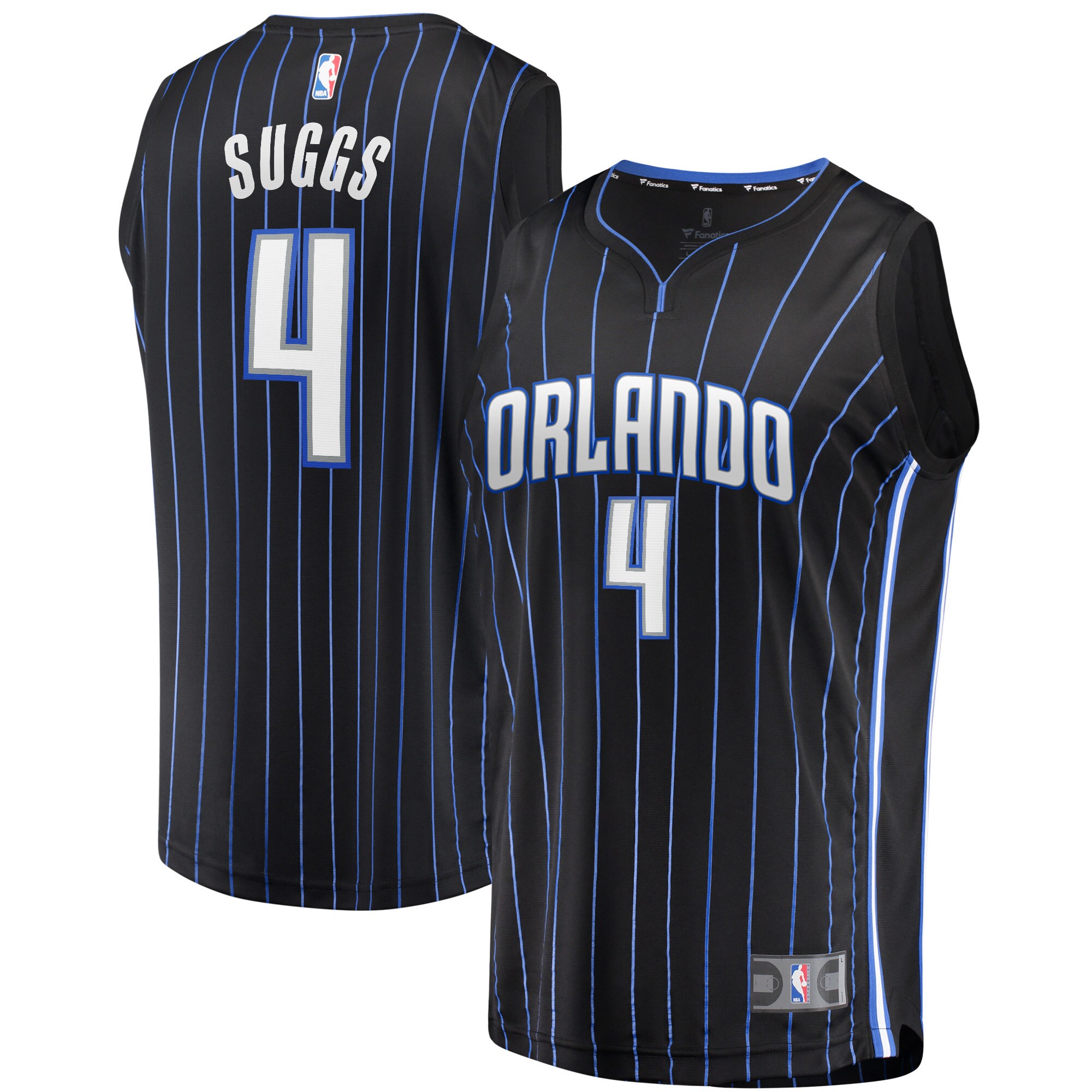 Jalen Suggs Orlando Magic Fanatics Branded Youth 2021 NBA Draft First Round Pick Fast Break Replica Jersey Black - Icon Edition - vstockx