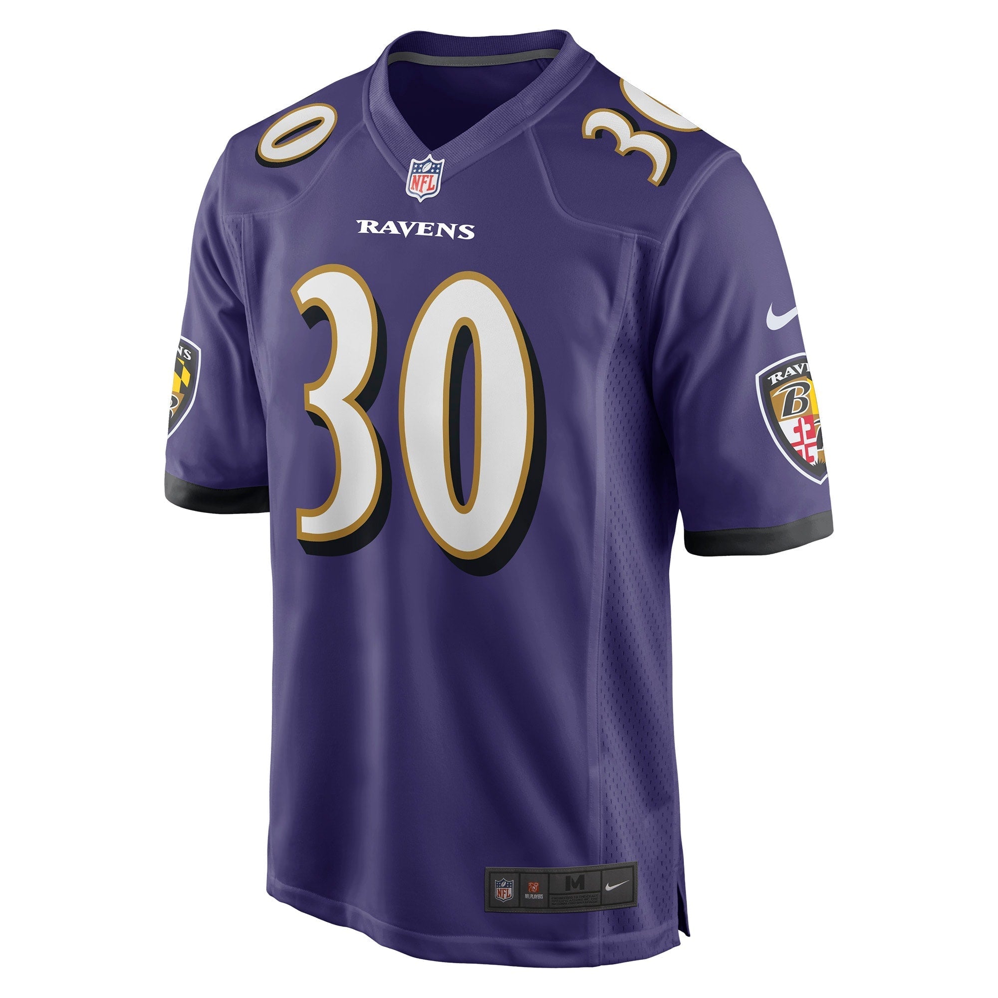 Men's Nike Tyler Badie Purple Baltimore Ravens Player Game Jersey - vstockx
