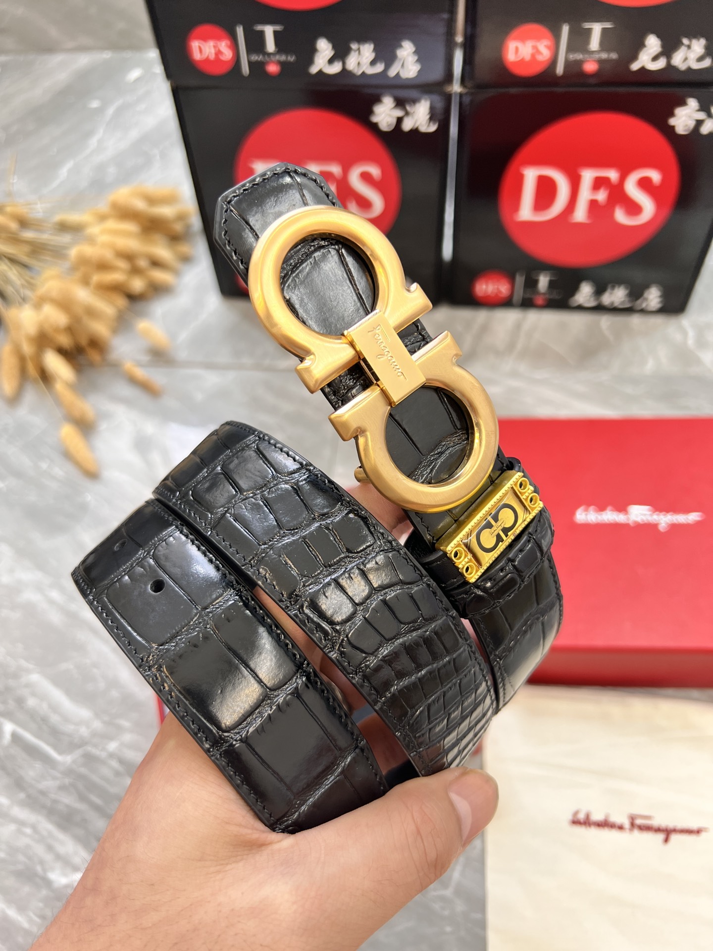 Streetwear Belt Ferragamo 319850 size:3.5cm - vstockx