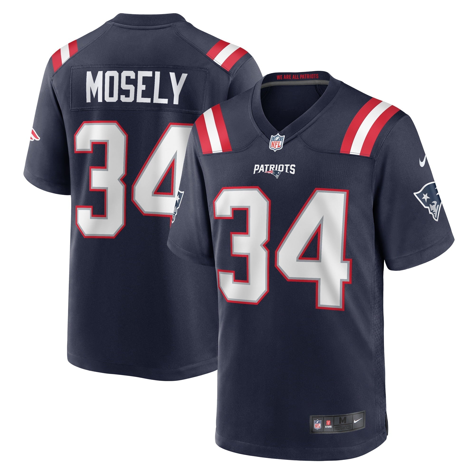 Men's Nike Quandre Mosely Navy New England Patriots Home Game Player Jersey - vstockx