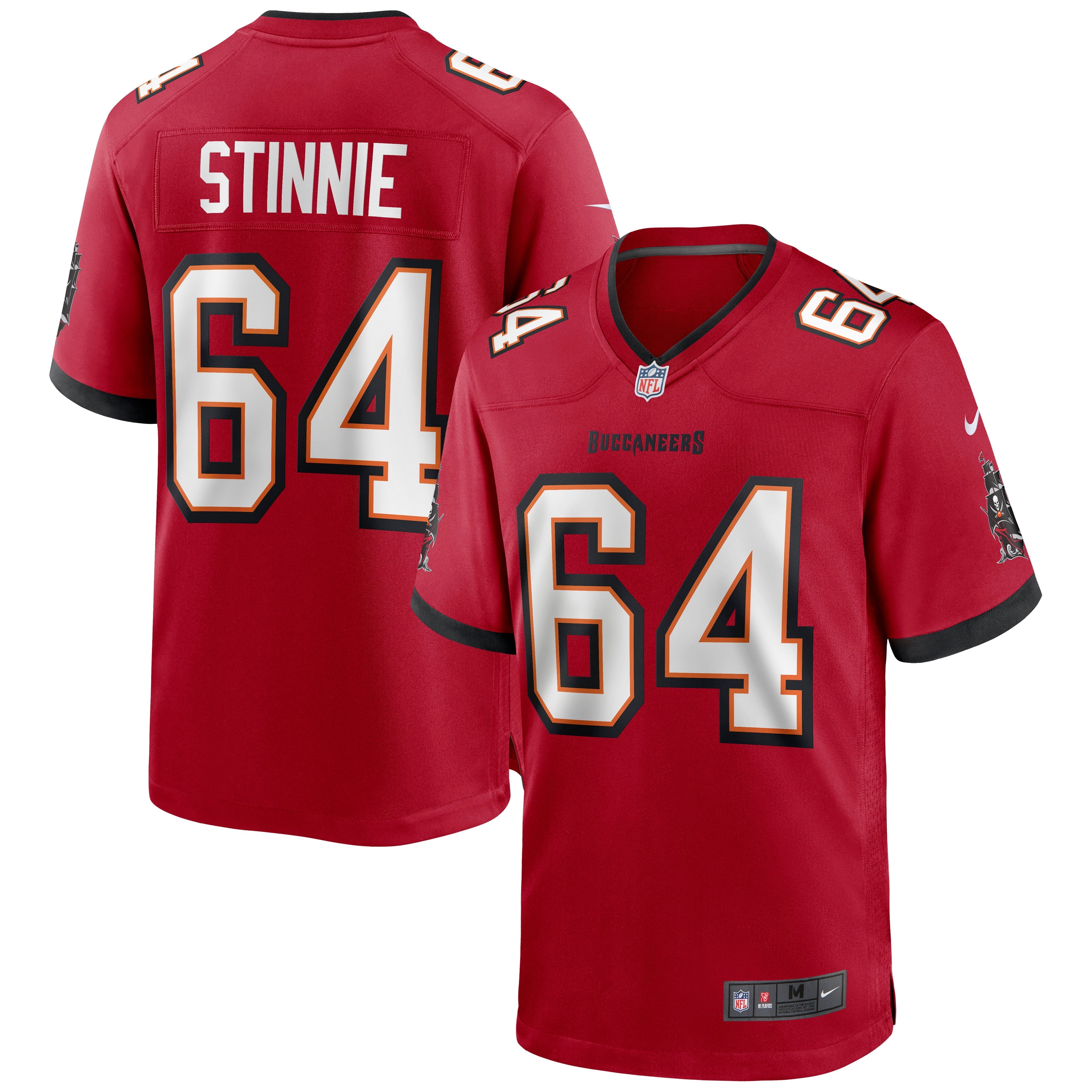 Men's Nike Aaron Stinnie Red Tampa Bay Buccaneers Game Jersey - vstockx