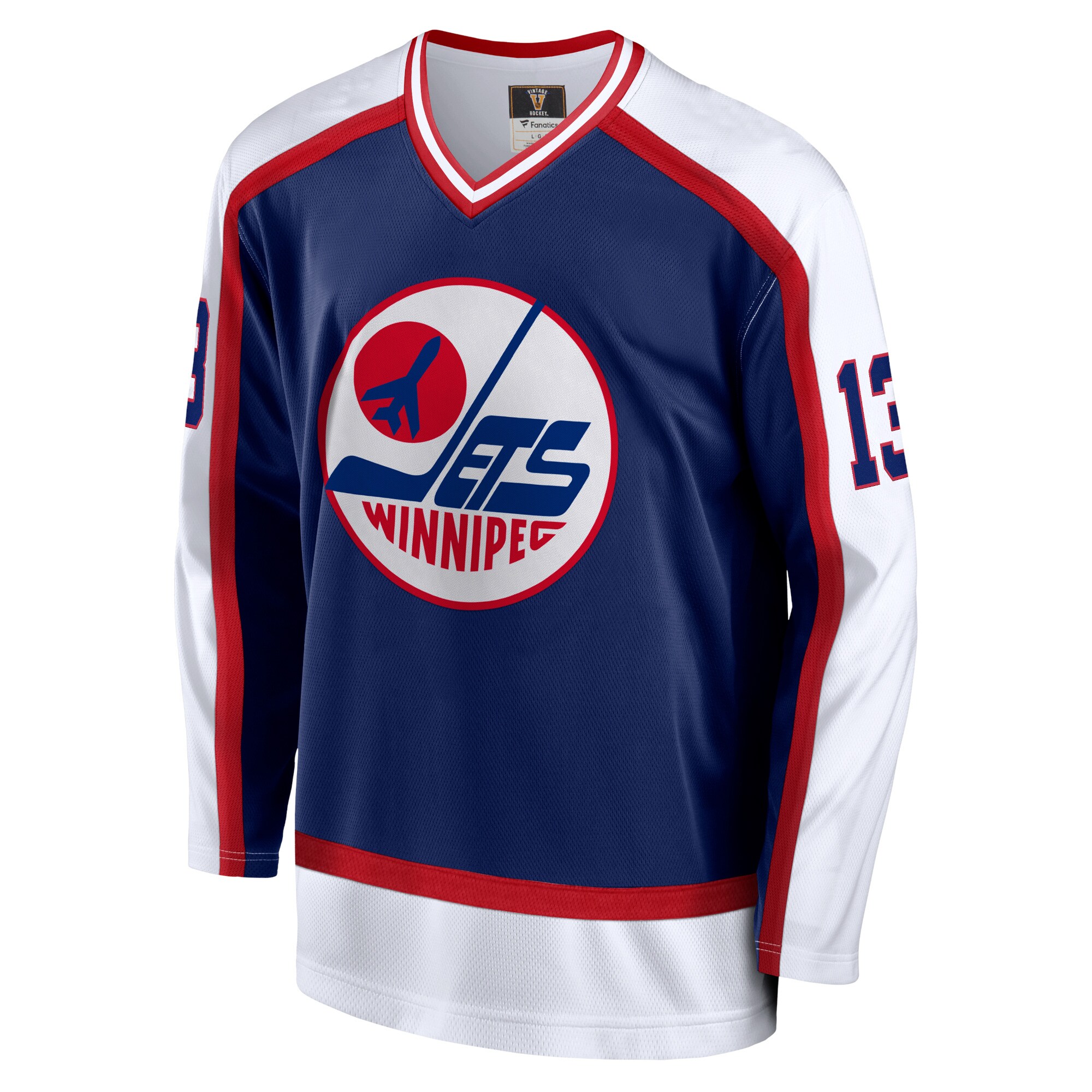 Teemu Selanne Winnipeg Jets Fanatics Branded Breakaway Retired Player Jersey - Navy - vstockx
