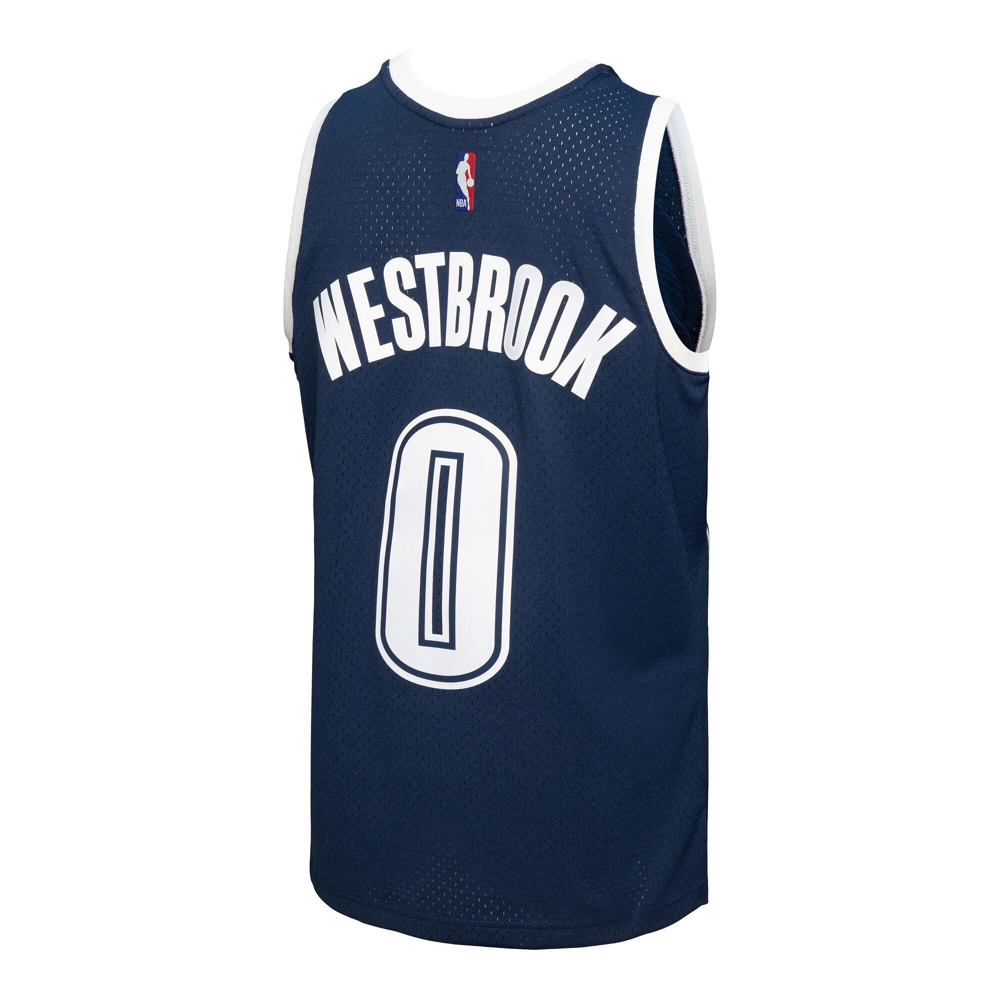 Russell Westbrook Oklahoma City Thunder Mitchell & Ness 2015/16 Swingman Jersey - Blue - vstockx